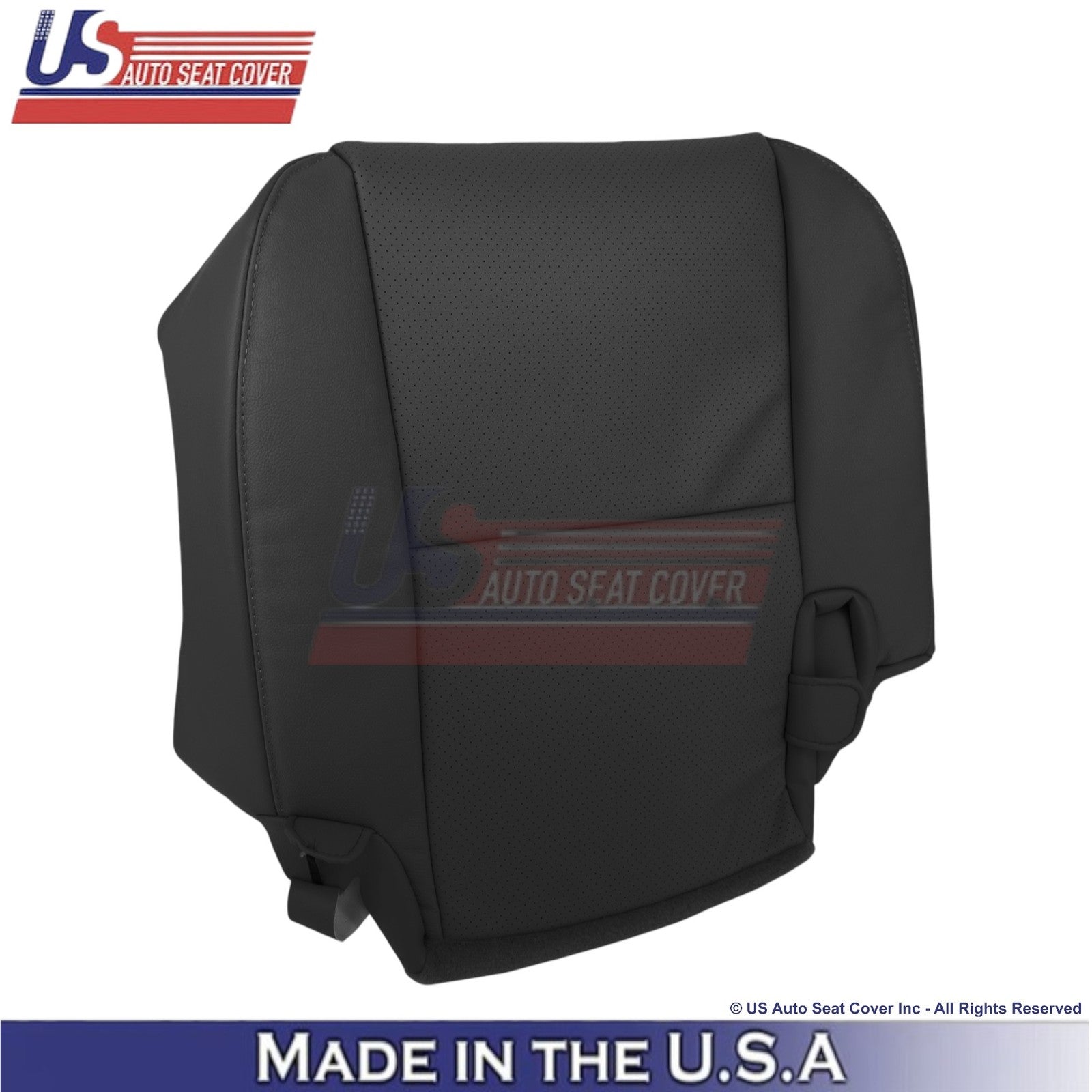 2010-2013 Fits Toyota Tundra Genuine Leather Perf. Rear Right Bottom Cover Black