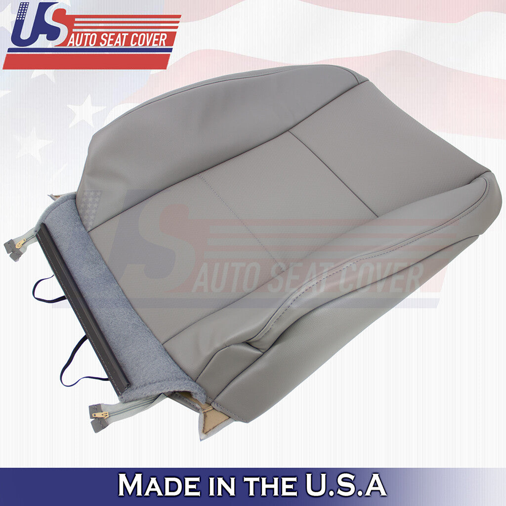 2017-2021 For Ford F250 WT Leatherette Front Replacement Seat Covers Gray