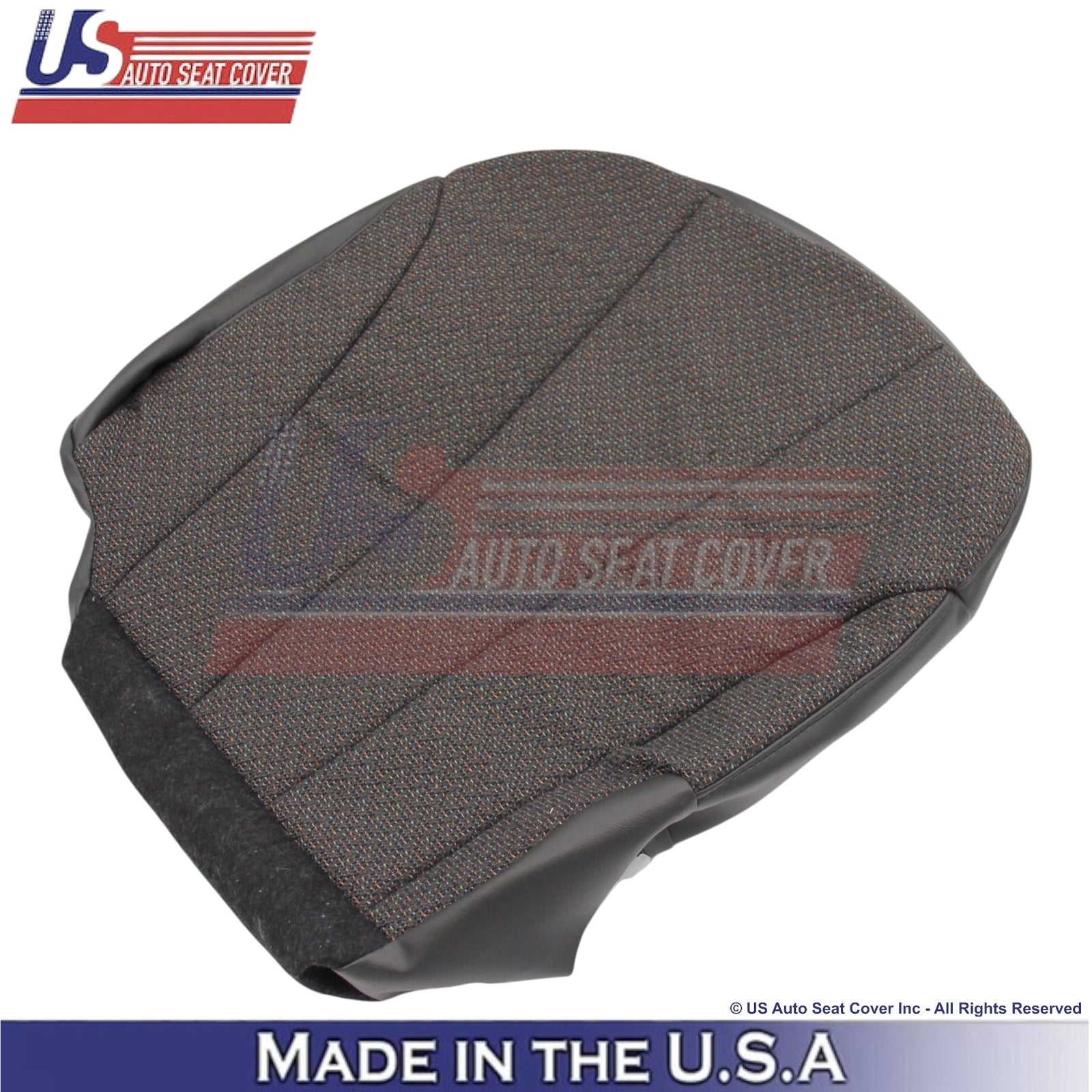 1999-2002 For Chevy Silverado 1500 2500 Cloth Front Bottom Seat Covers Dark Gray