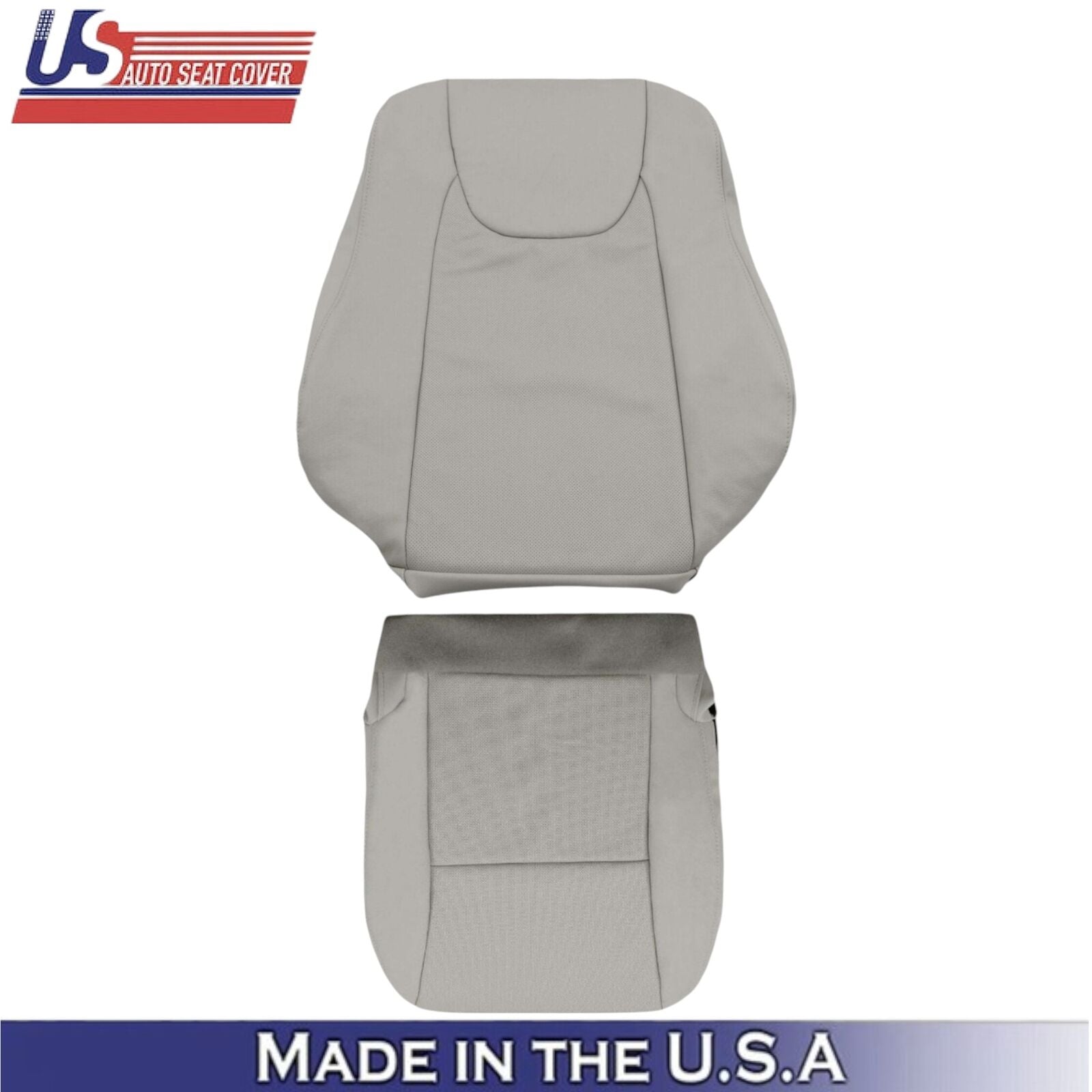 2010-2015 For Lexus RX350 RX450H Leatherette Driver Side Seat Covers Light Gray