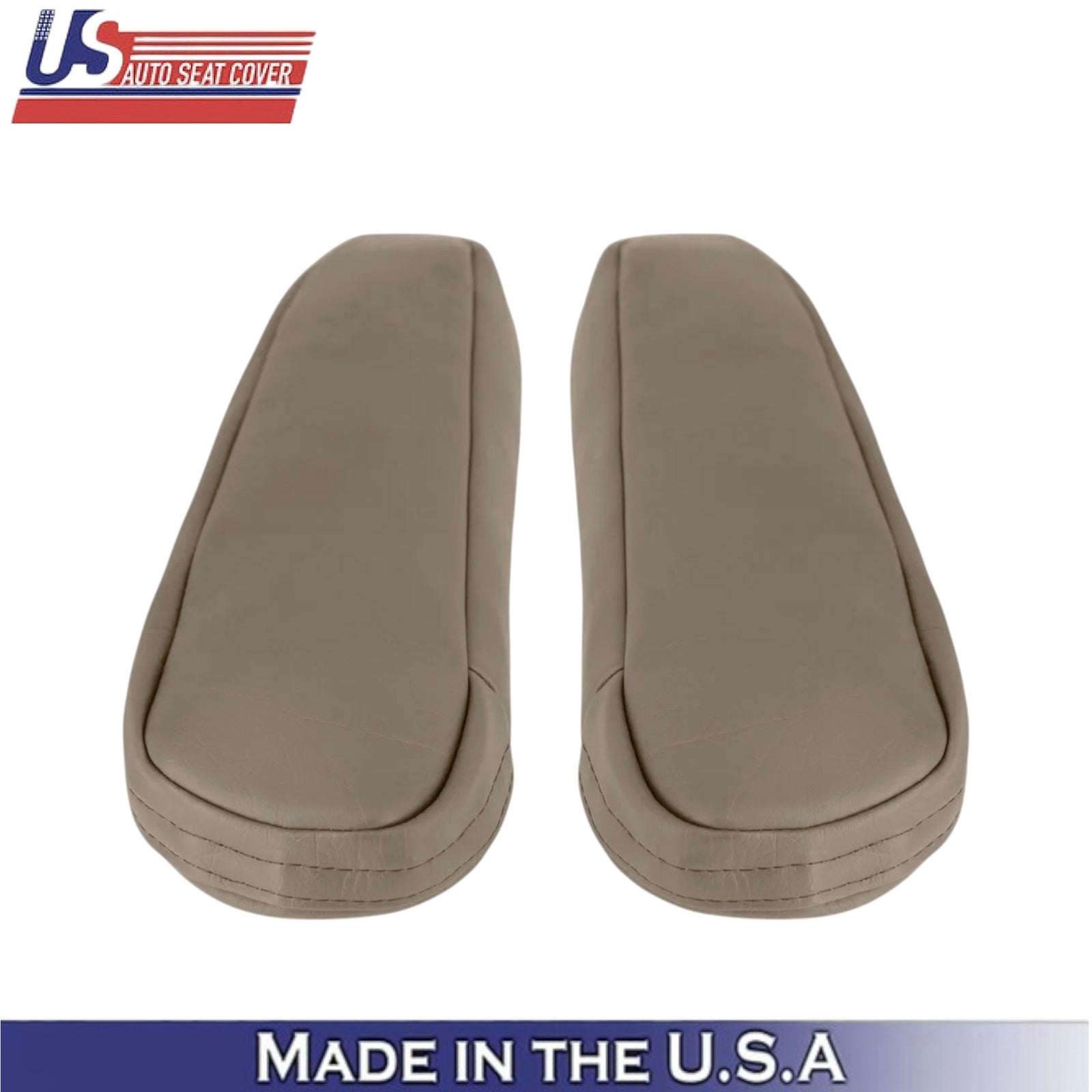 1992-1996 For Ford Bronco Eddie Bauer Leatherette Front Armrest Covers Tan
