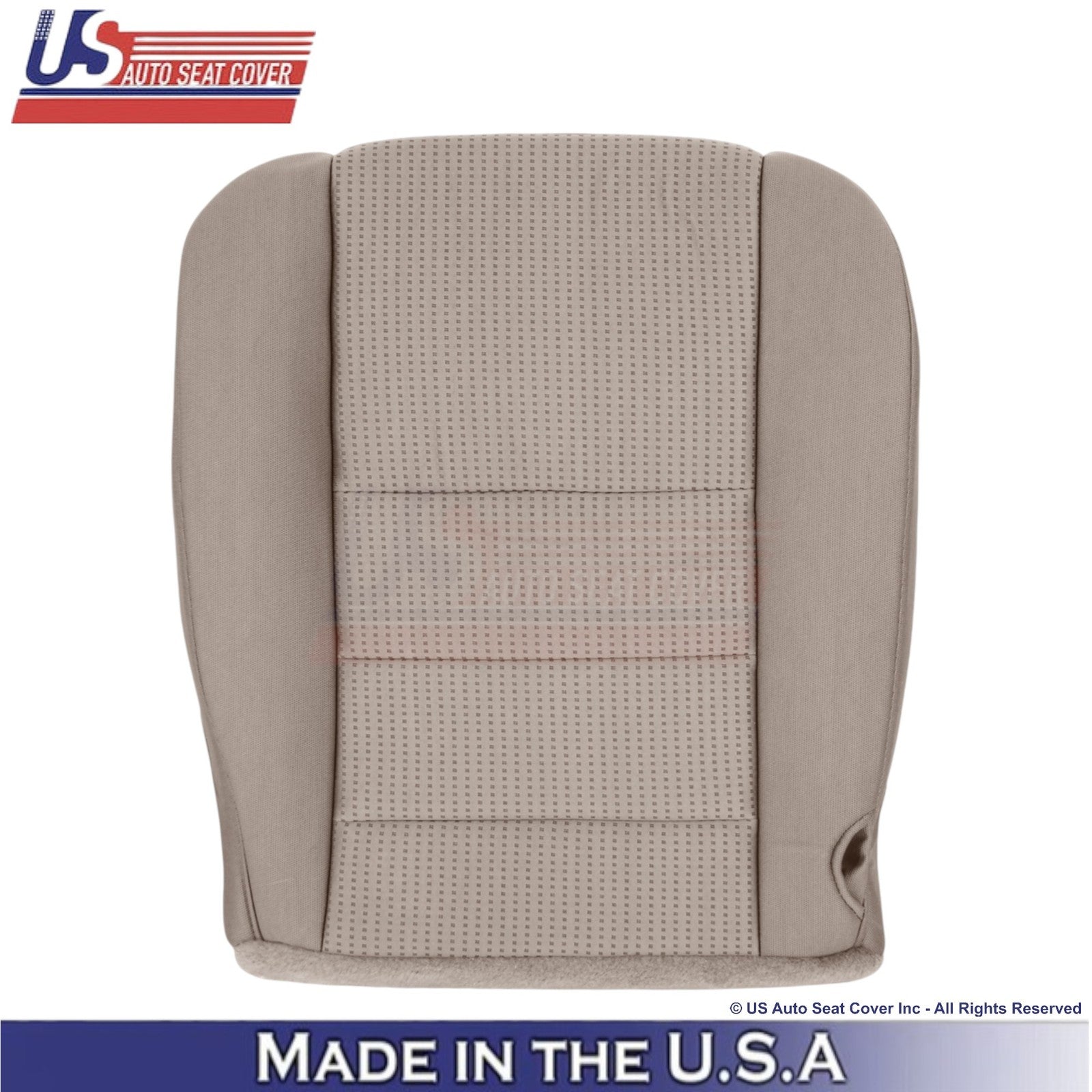 2008-2010 Fits Ford F-250 XLT Cloth Front Bottom Replacement Seat Covers Camel