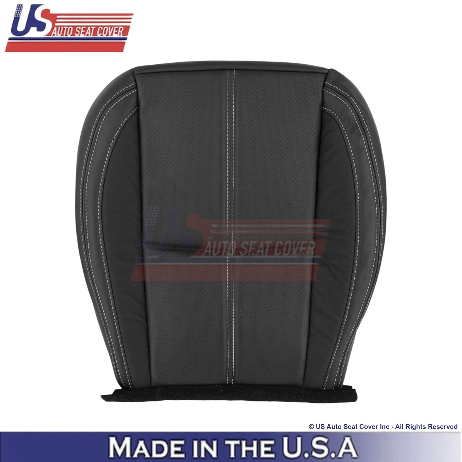 2017-2018 Fits Subaru Forester Touring Leather Front Passenger Seat Covers Black