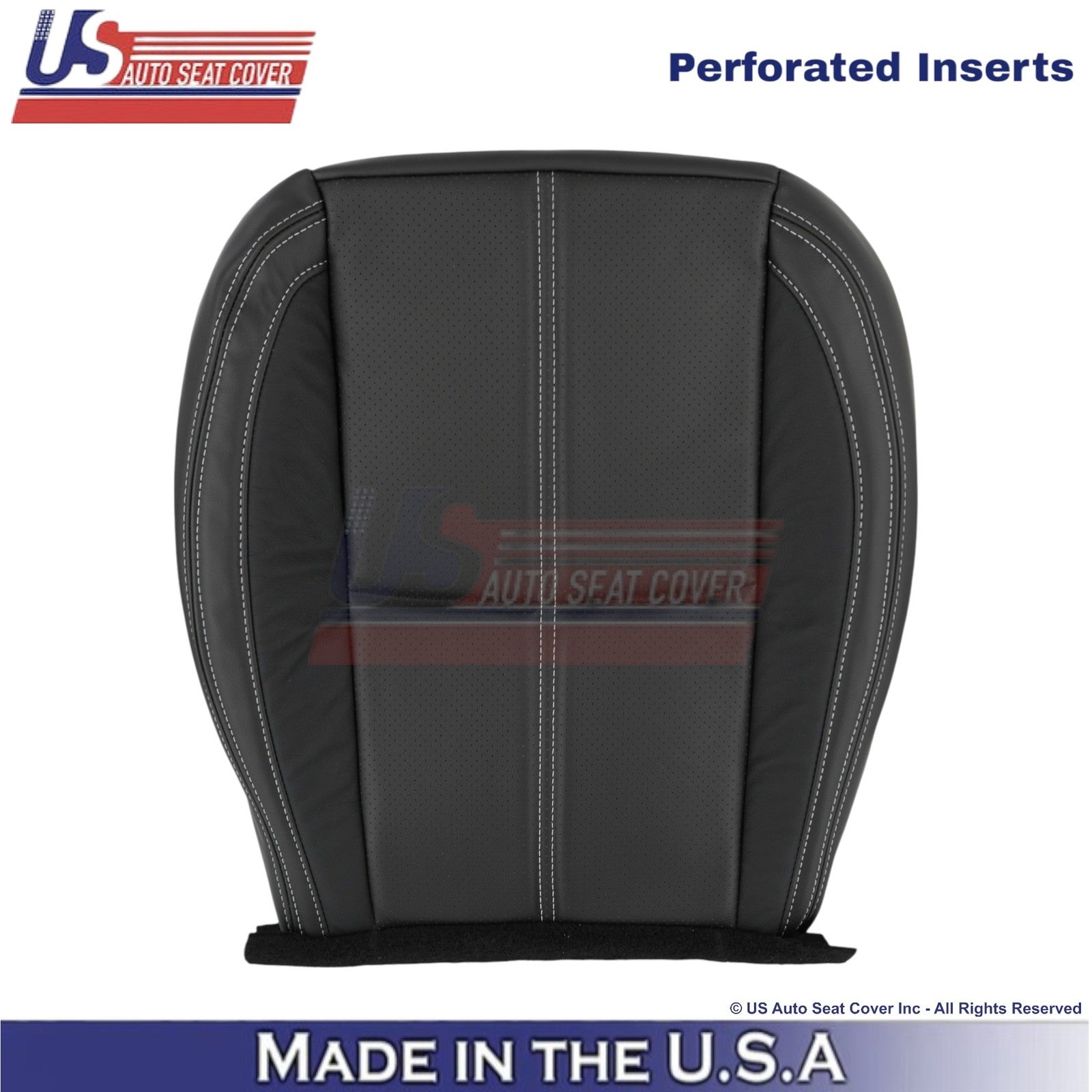2017-2018 Fits Subaru Forester Touring Leather Driver Bottom Seat Cover Black