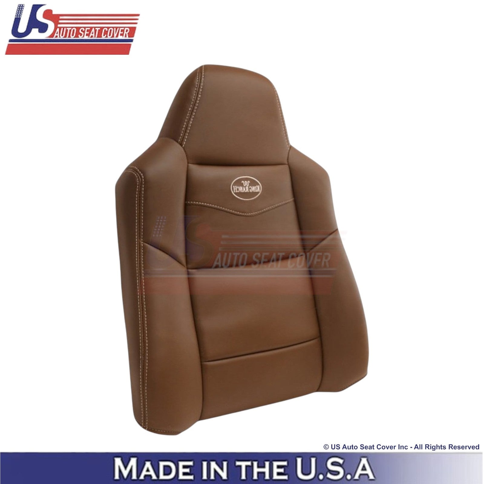 2003-2007 For Ford F250 350 450 King Ranch Leatherette Passenger Top Cover Brown