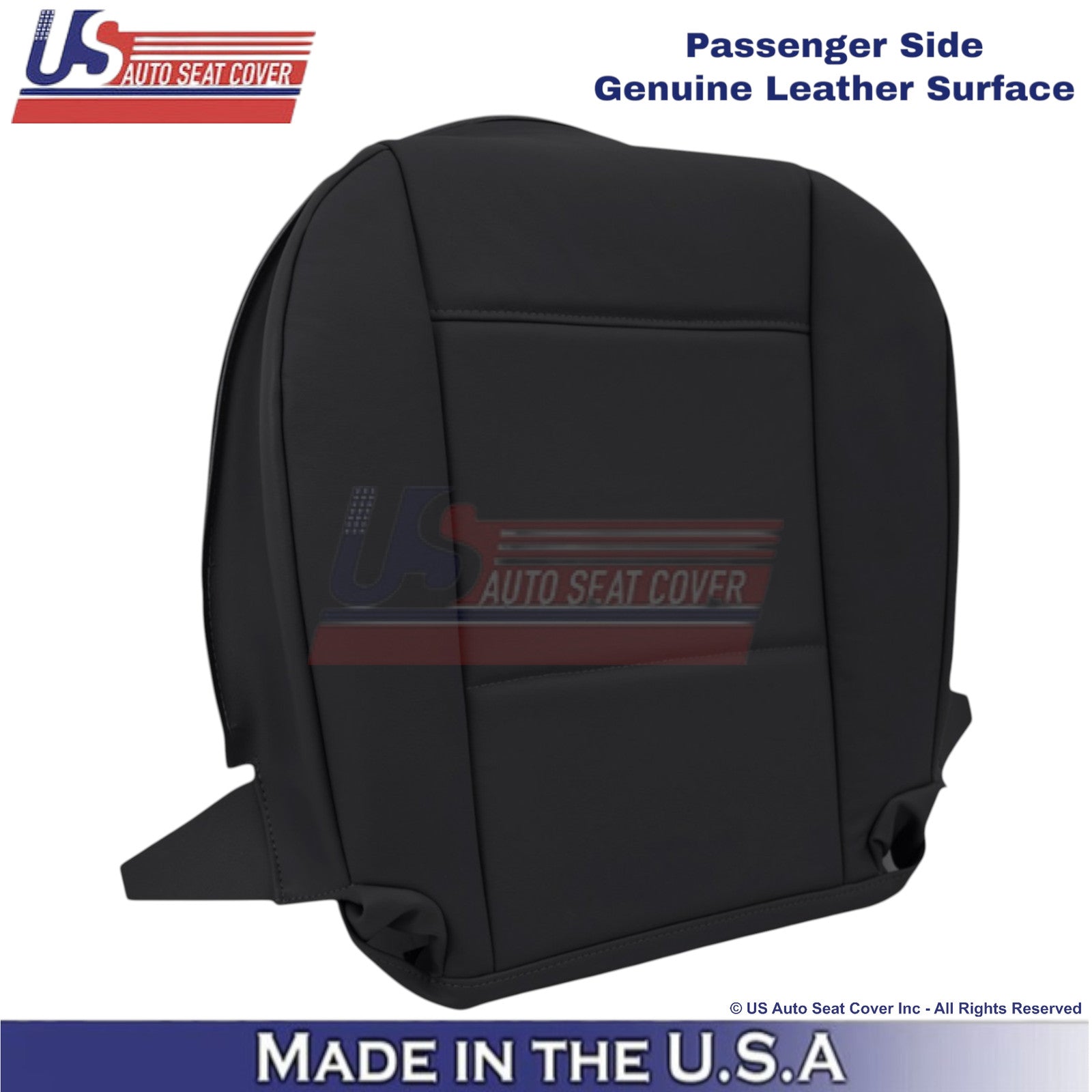 1998-2005 For BMW 3 Series E46 Genuine Leather Passenger Bottom Seat Cover Black