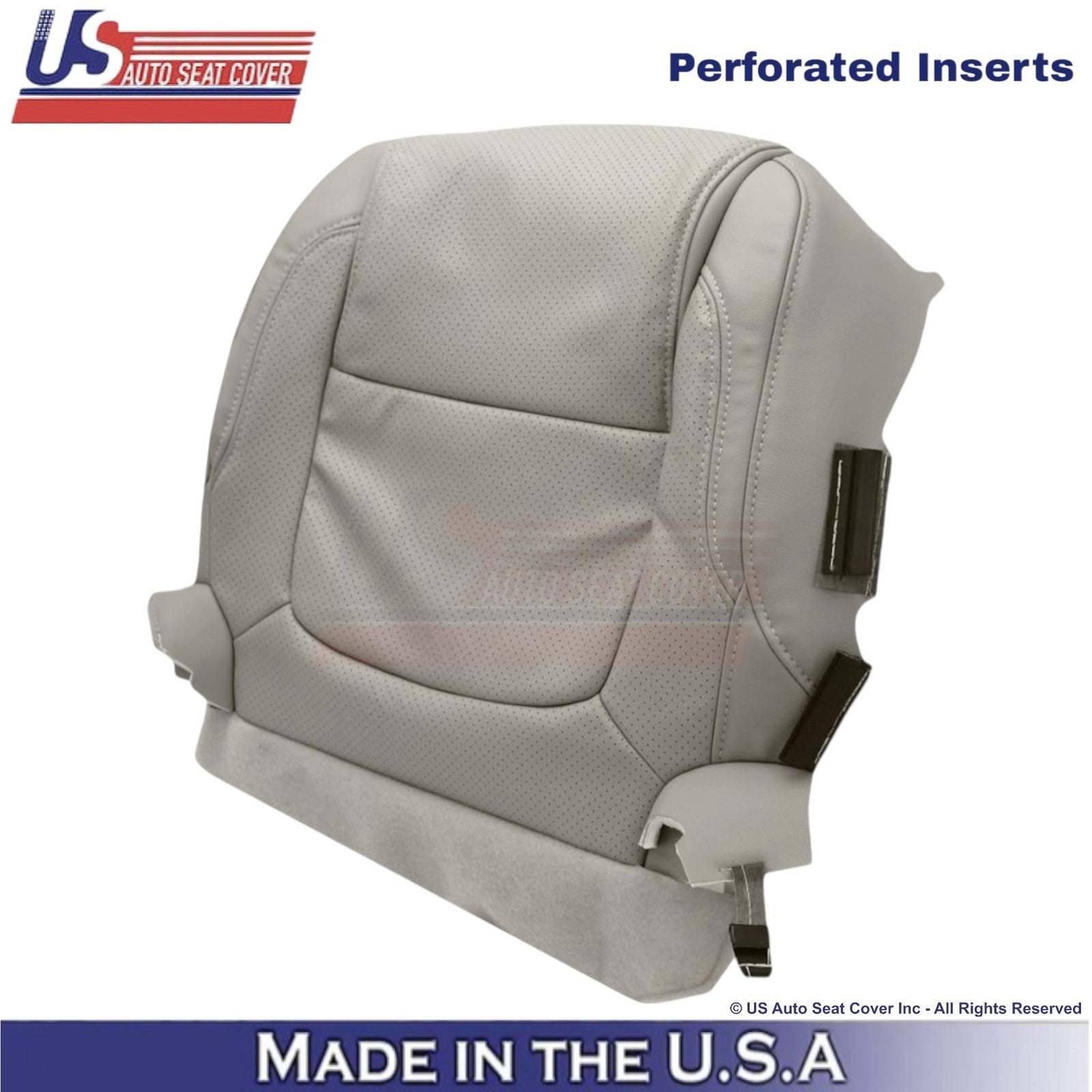 2011-2015 For Ford Explorer Limited Leatherette Perf Driver Bottom Cover Gray