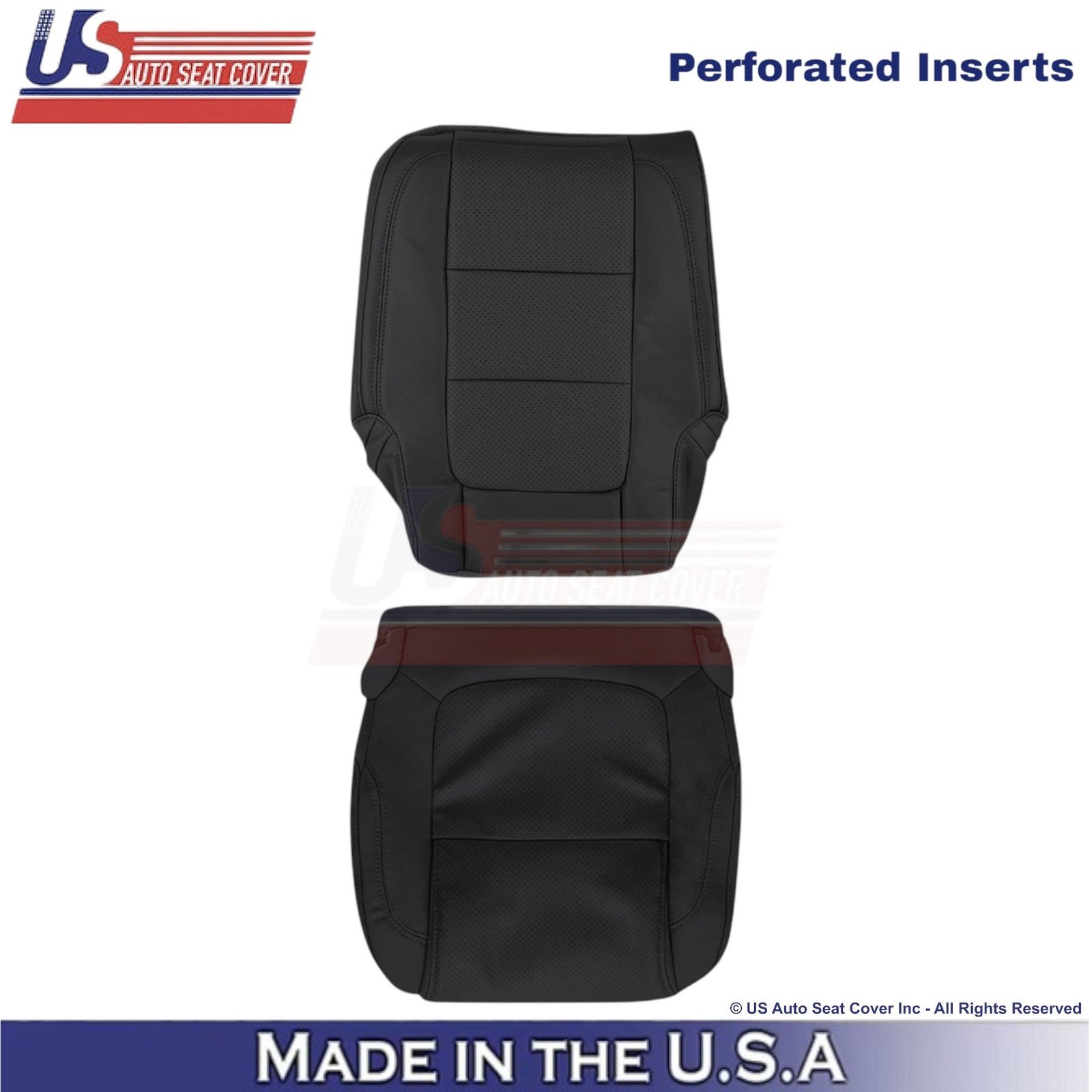2011-2015 For Ford Explorer 2nd Row Passenger Side Leather Seat Covers Black