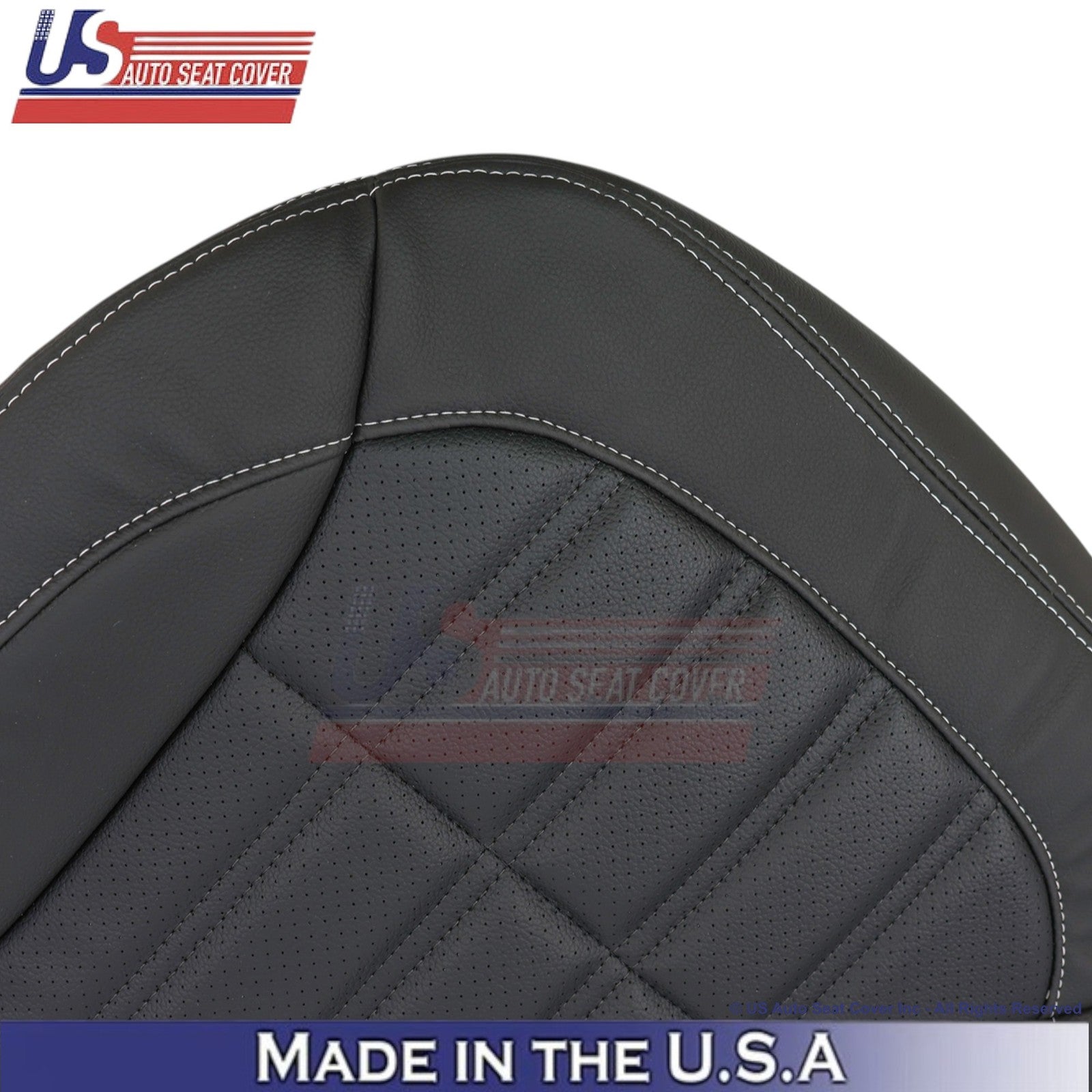 2013-2016 For Mercedes Benz GL-Class Leatherette Perf. Driver Bottom Cover Black
