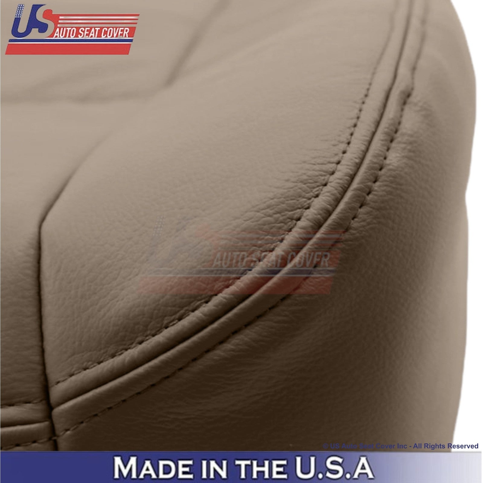 2003-2004 Fits Ford F250 F350 Lariat Leather Front OEM Replacement Covers Tan