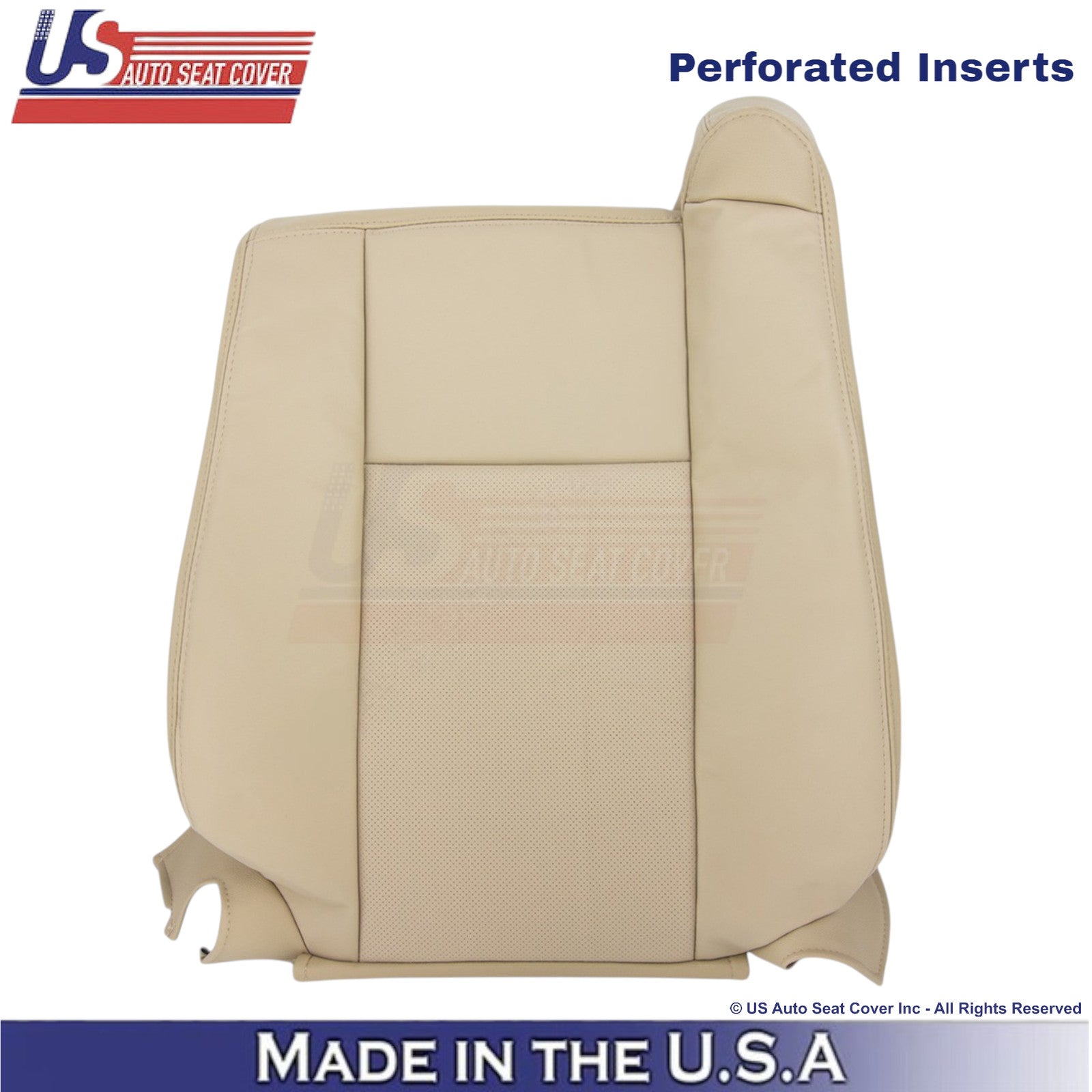 2003-2007 Fits Cadillac CTS Leather Driver Top OEM Replacement Seat Cover Tan