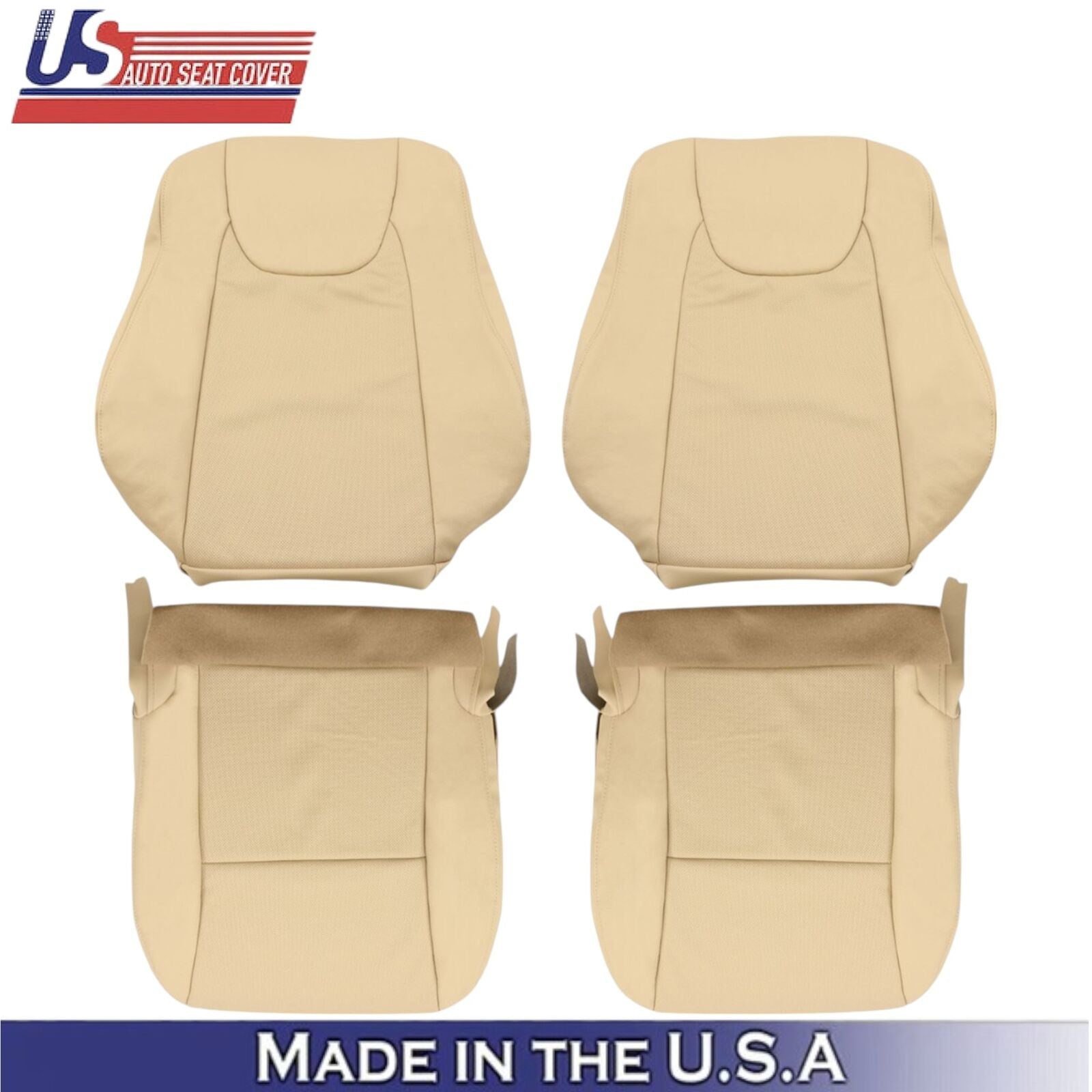 2010-2015 For Lexus RX350 RX450H Leatherette Front Replacement Covers Parchment