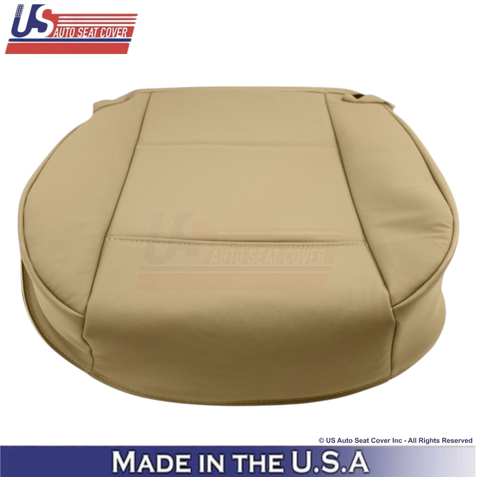 1998-2005 For BMW 3 Series E46 Genuine Leather Driver Bottom Seat Cover Beige