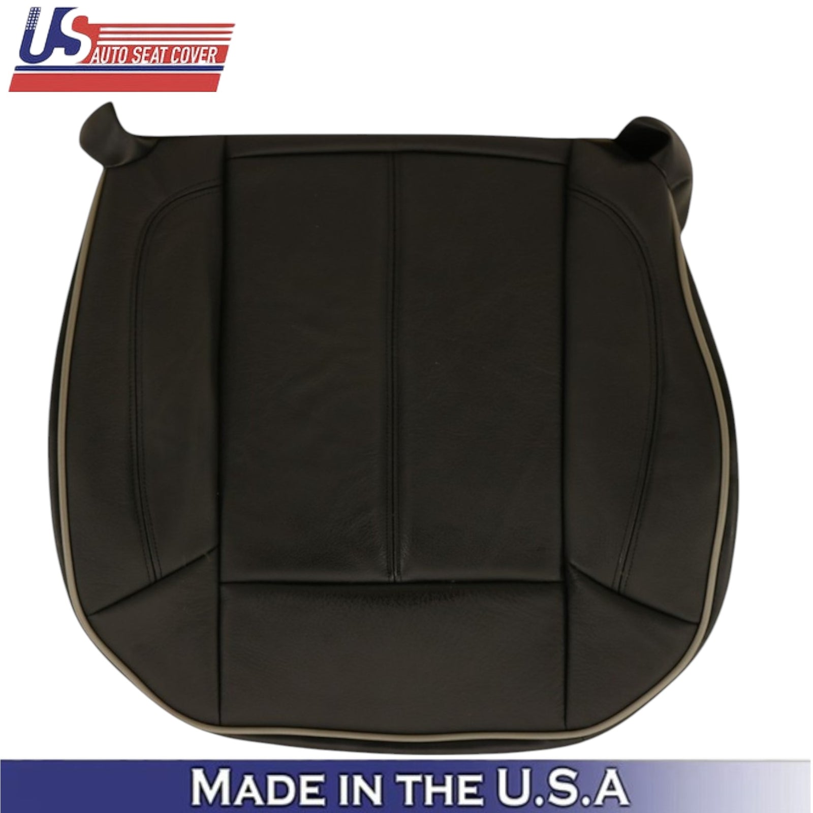 2010 For Hummer H3 Leatherette Driver Bottom Replacement Seat Cover Ebony