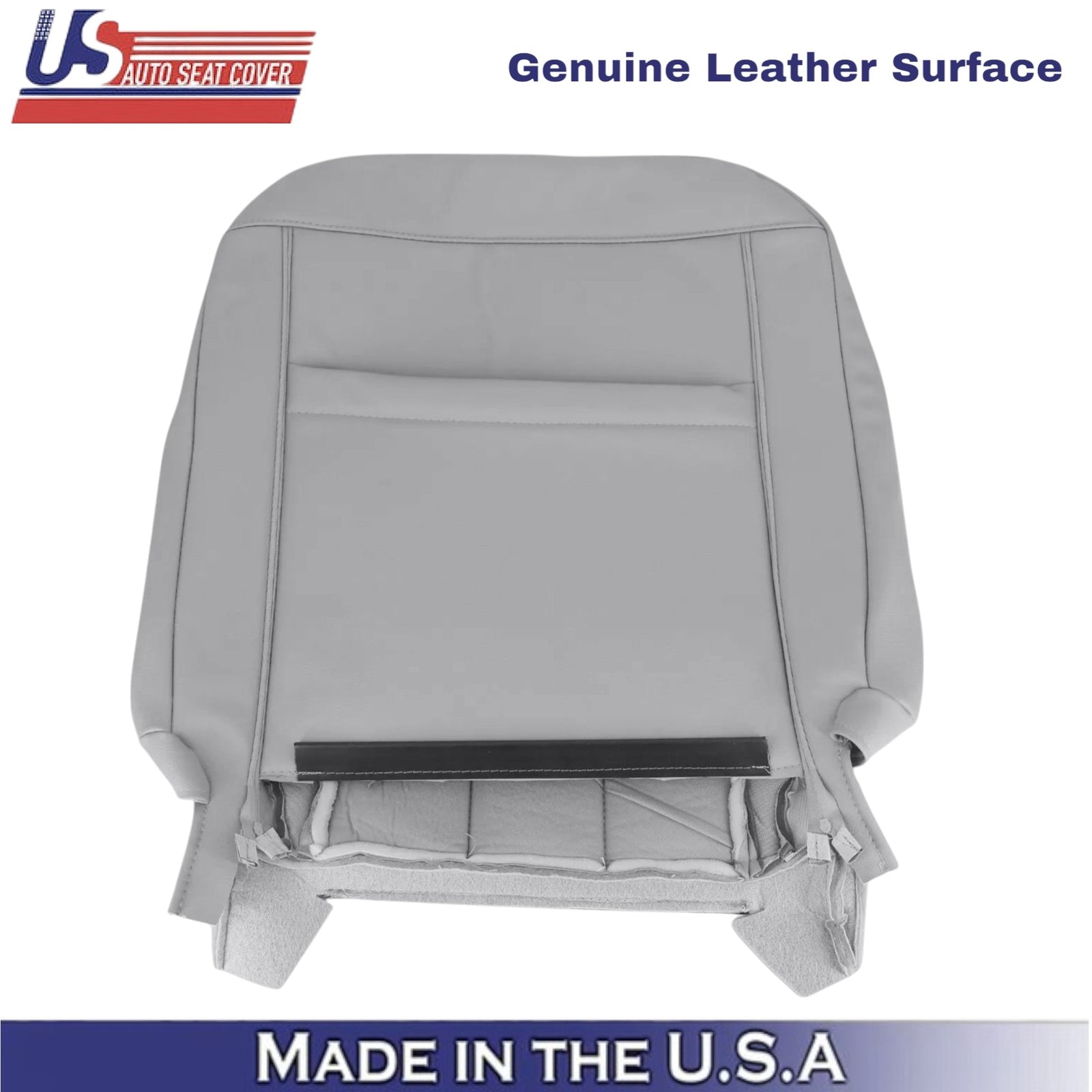 2003-2005 For Mercury Grand Marquis Genuine Leather Front Top Covers Light Flint