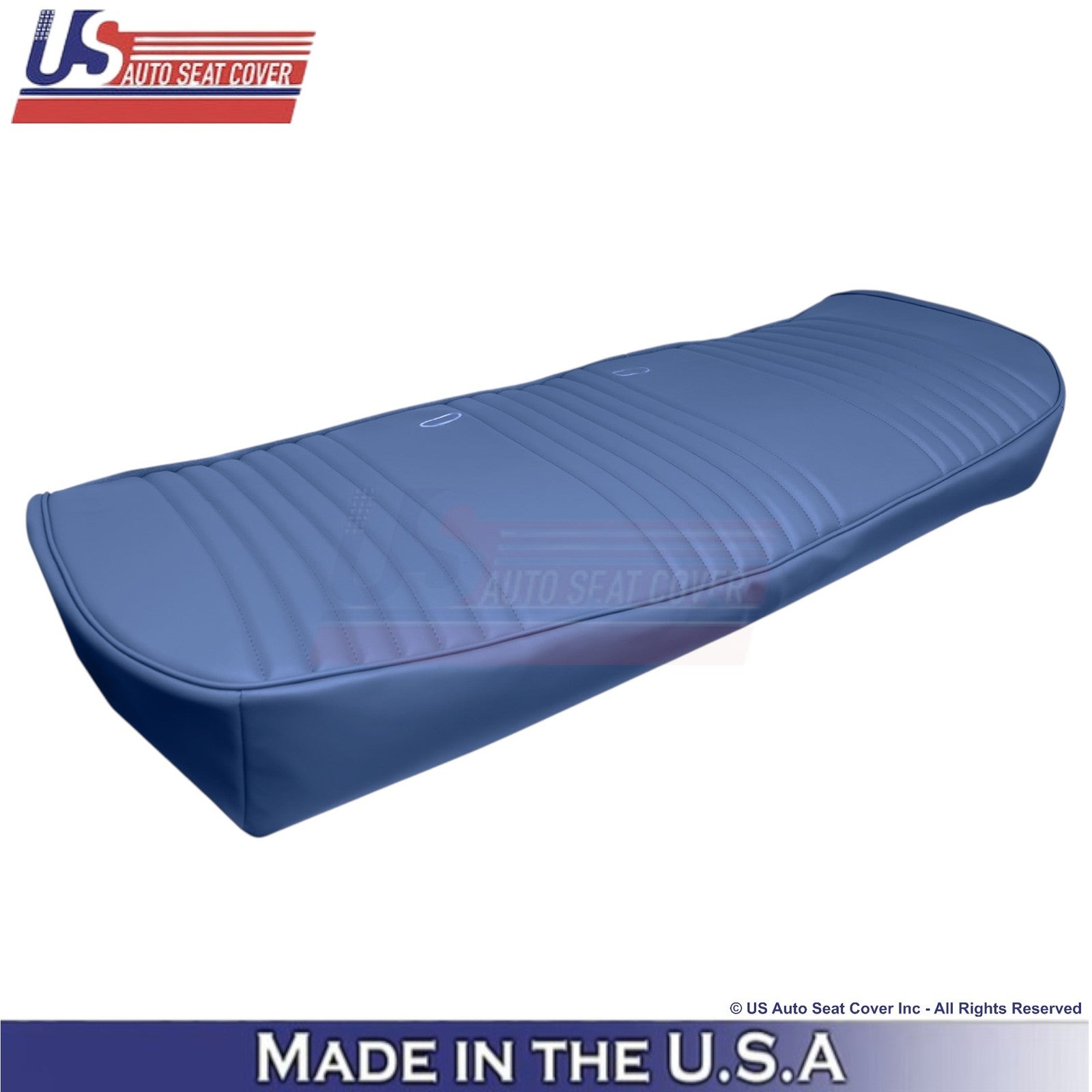 1987-1997 Fits Ford F150 Leatherette Bench Bottom Replacement Cover Blue Navy