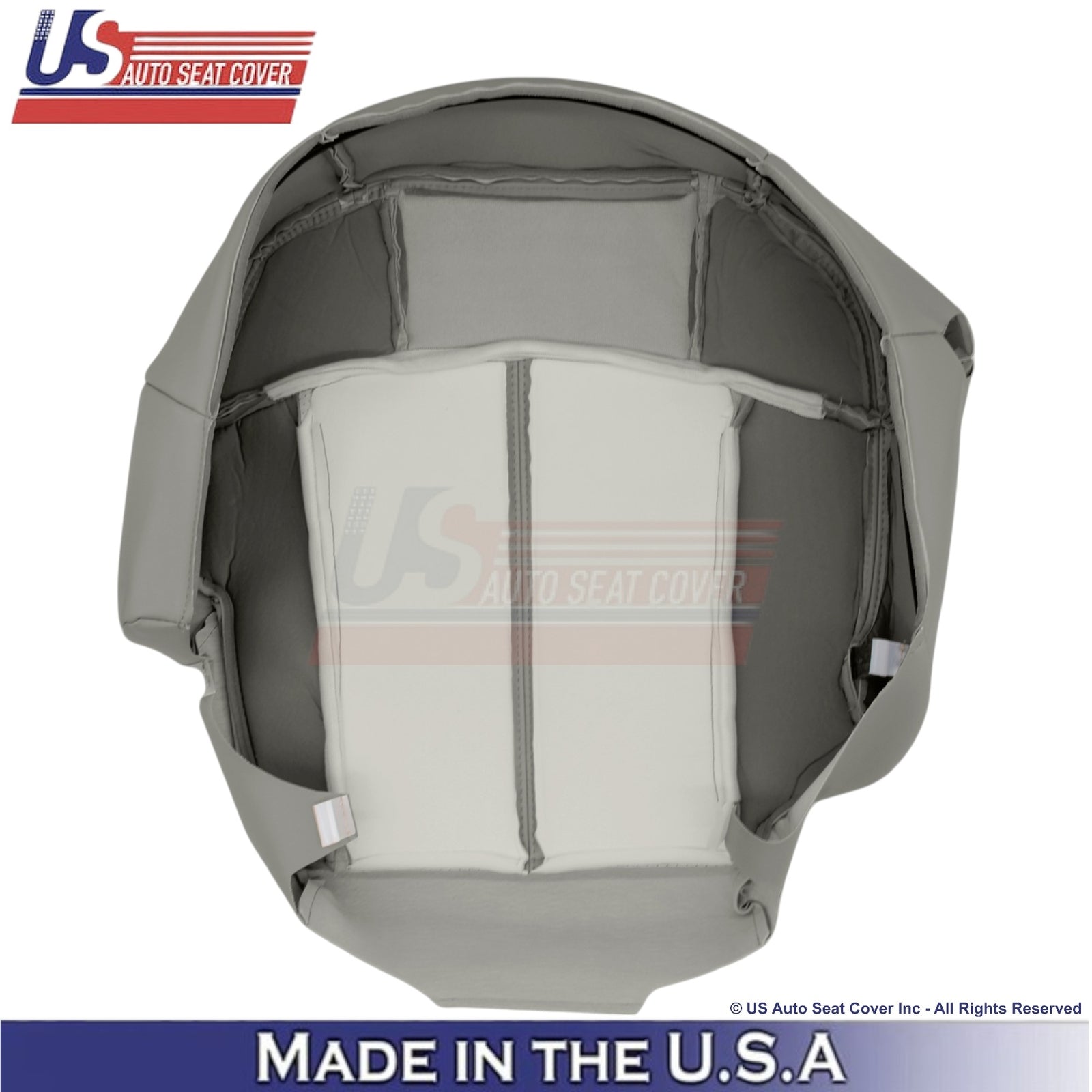 2002 For Cadillac Escalade Leatherette Passenger Bottom Seat Cover Pewter Gray