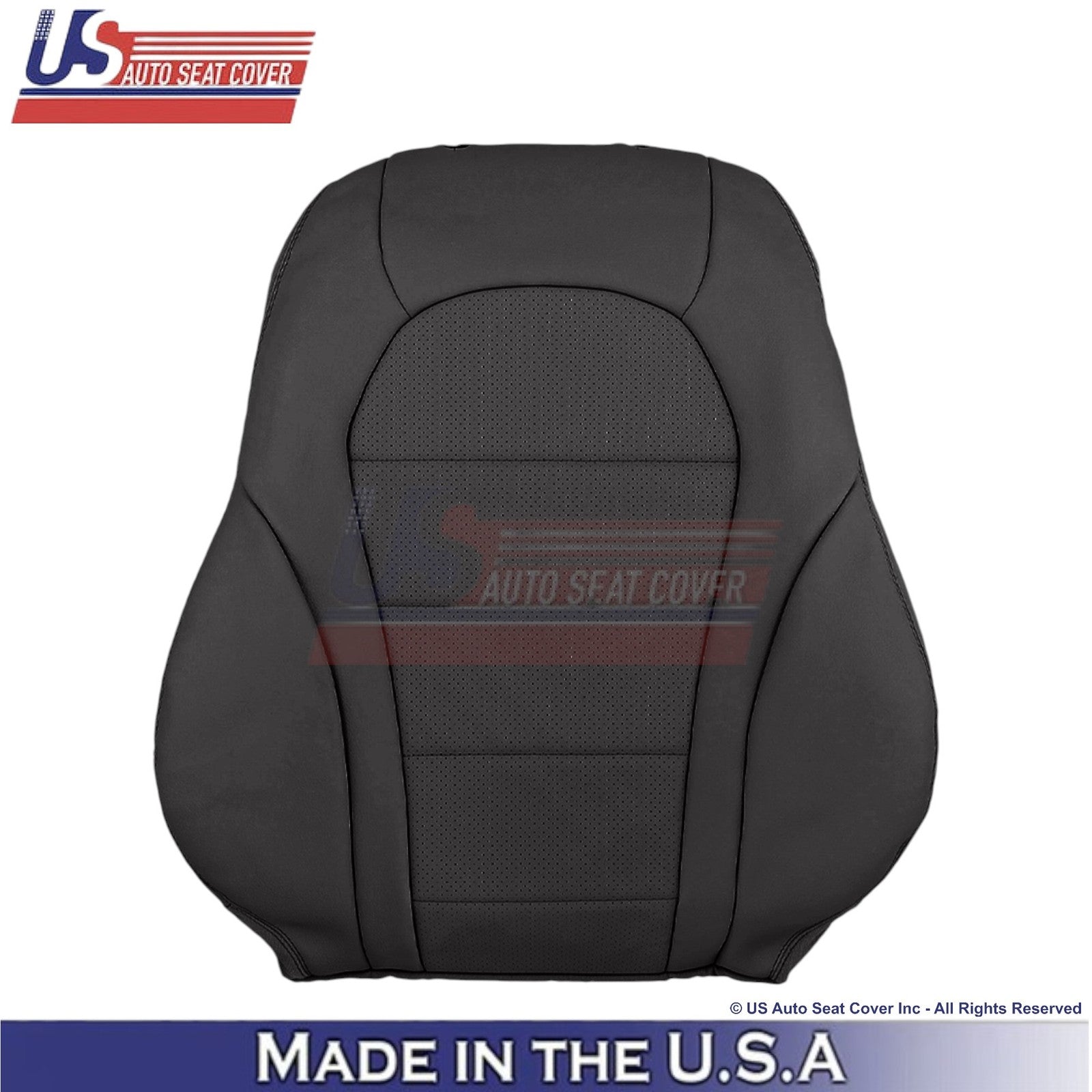 2016-2021 For Mercedes Benz GLC Class Leather Passenger Top Seat Cover Black