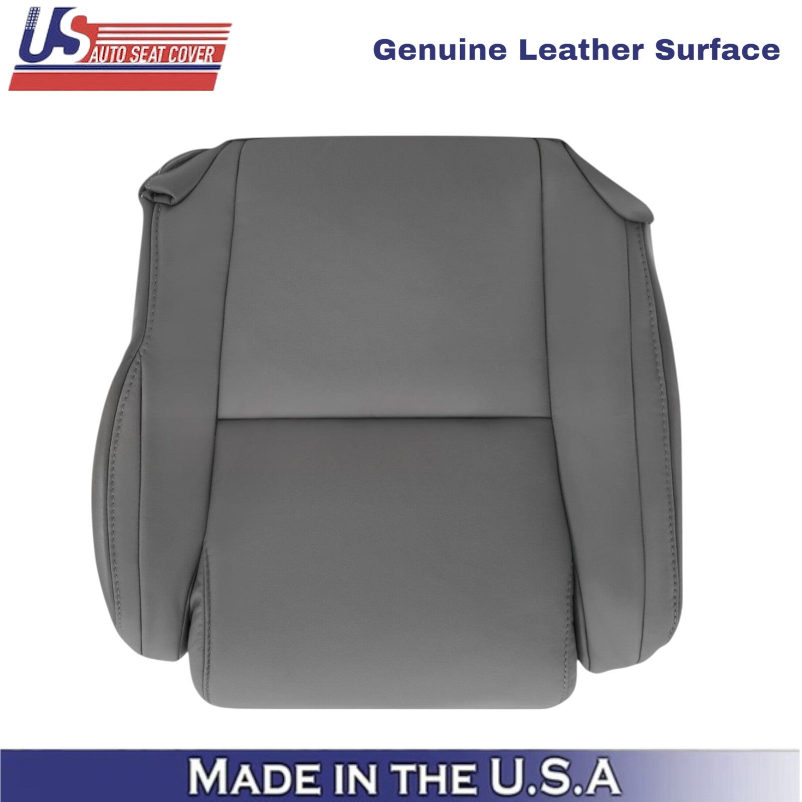 2007-2013 For Toyota Tundra Genuine Leather front Seat Covers Graphite Gray