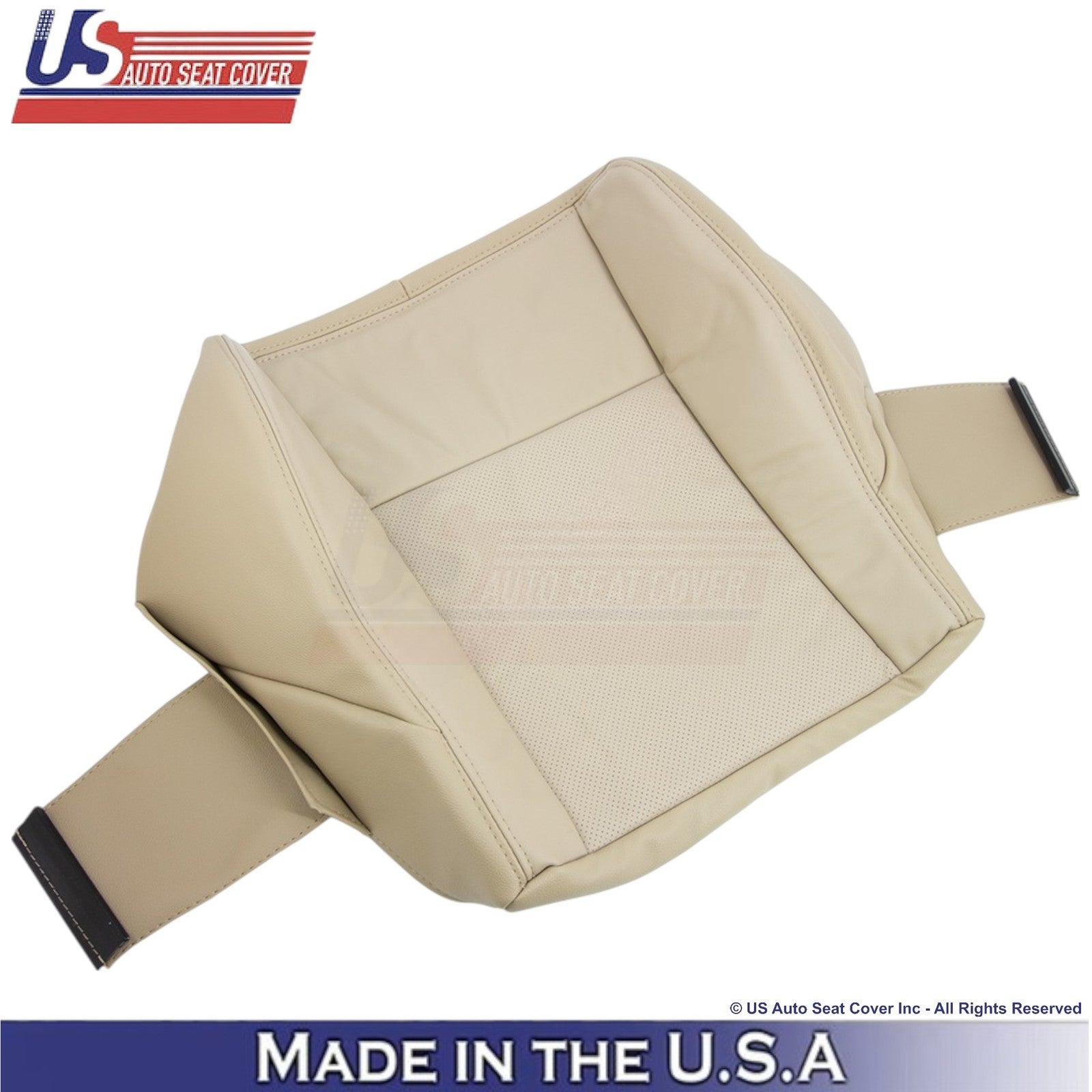 2003-2007 Fits Cadillac CTS Leather Front Bottom OEM Replacement Seat Covers Tan