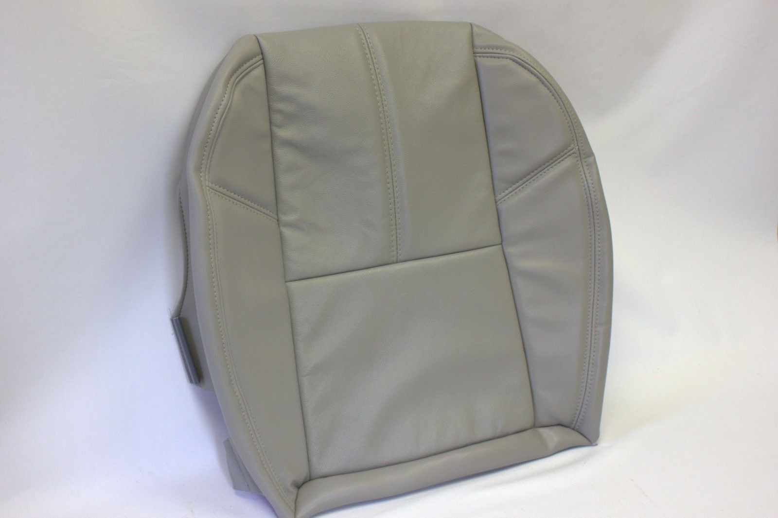 2007 to 2012 Chevy Silverado Driver Bottom Leather Seat Cover Gray