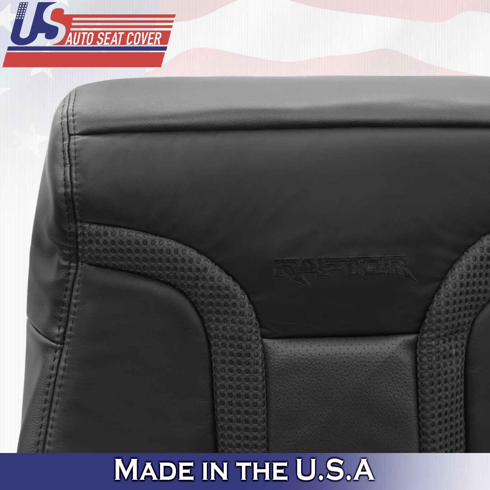 Driver Passenger Charcoal Black Leather Seat Covers 2010 - 2014 Ford F150 Raptor