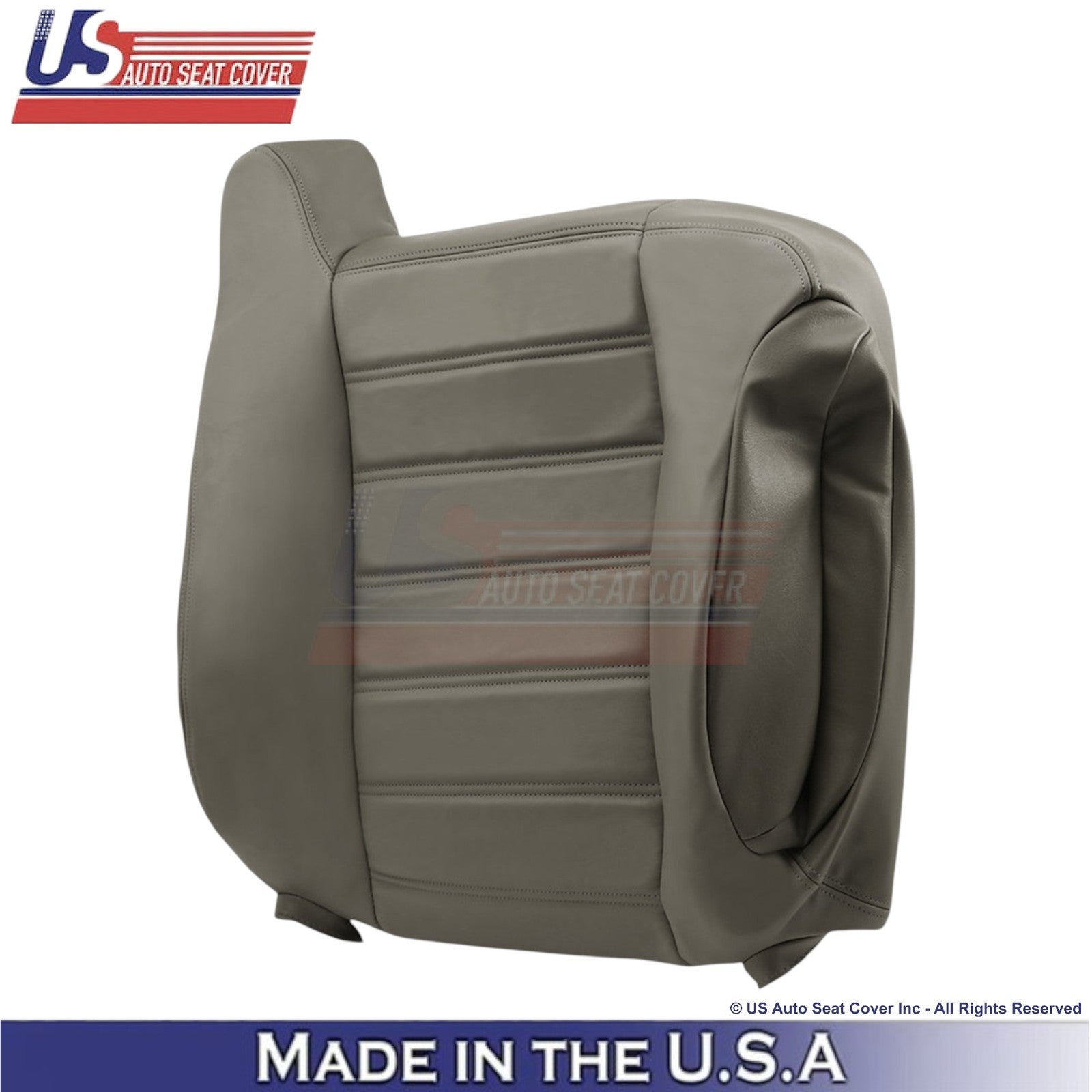 2003-2007 For Hummer H2 Leatherette Passenger Replacement Seat Covers Wheat Gray