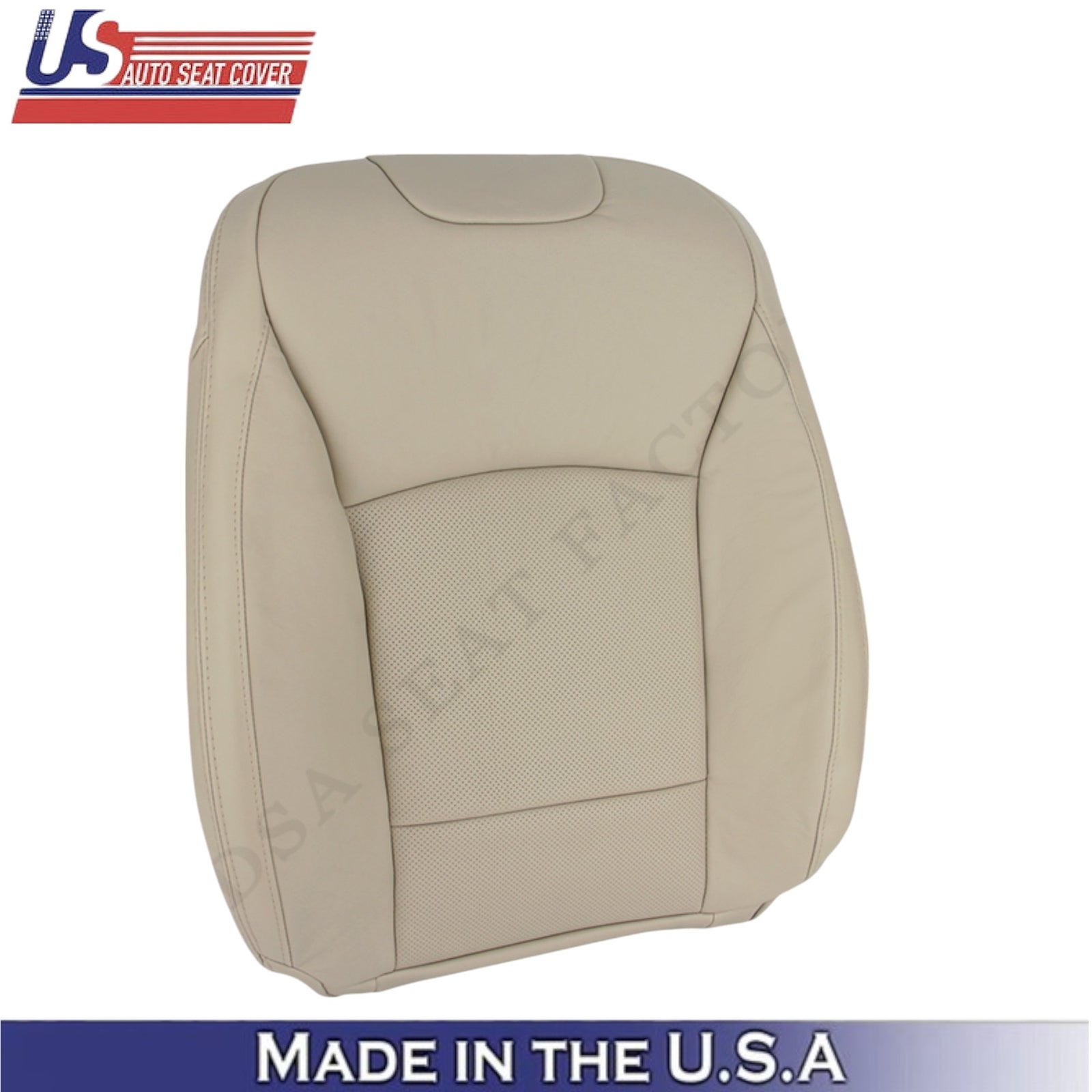 2015-2017 For Subaru Outback Leatherette Passenger Side Seat Covers Warm Ivory