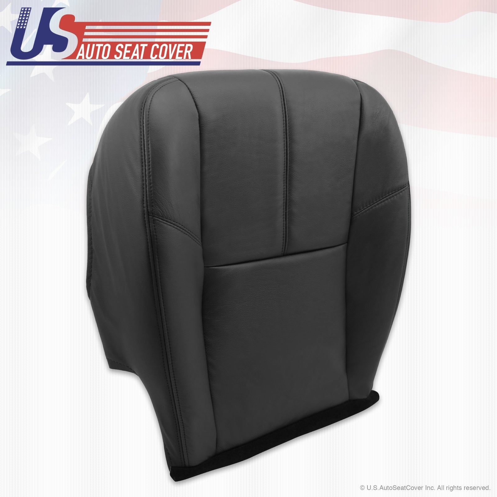 2007 2008 2009 2010 GMC SIERRA YUKON DRIVER BOTTOM LEATHER COVER & FOAM BLACK