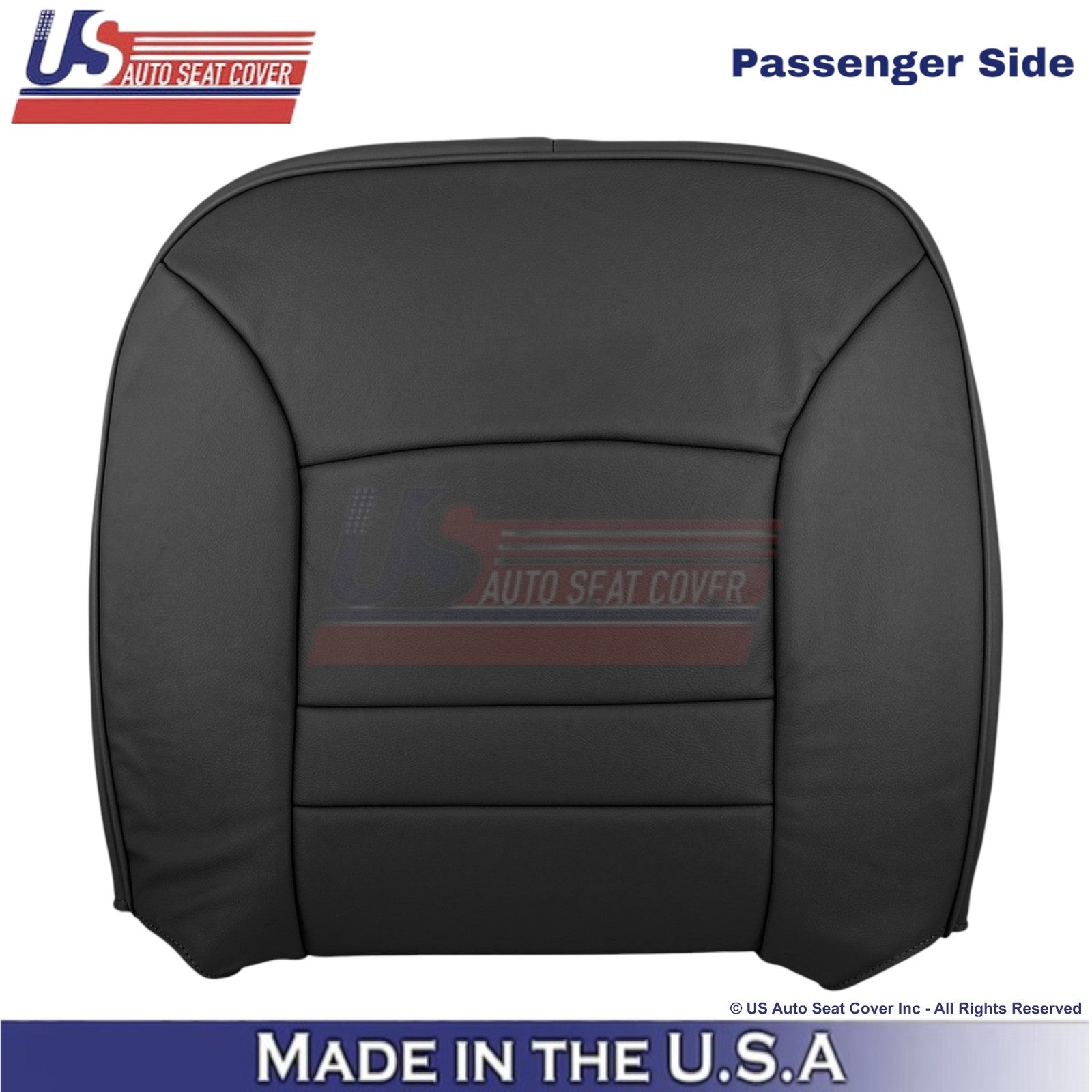 2000-2002 Fits Ford Crown Victoria Leatherette Passenger Top Seat Cover Black