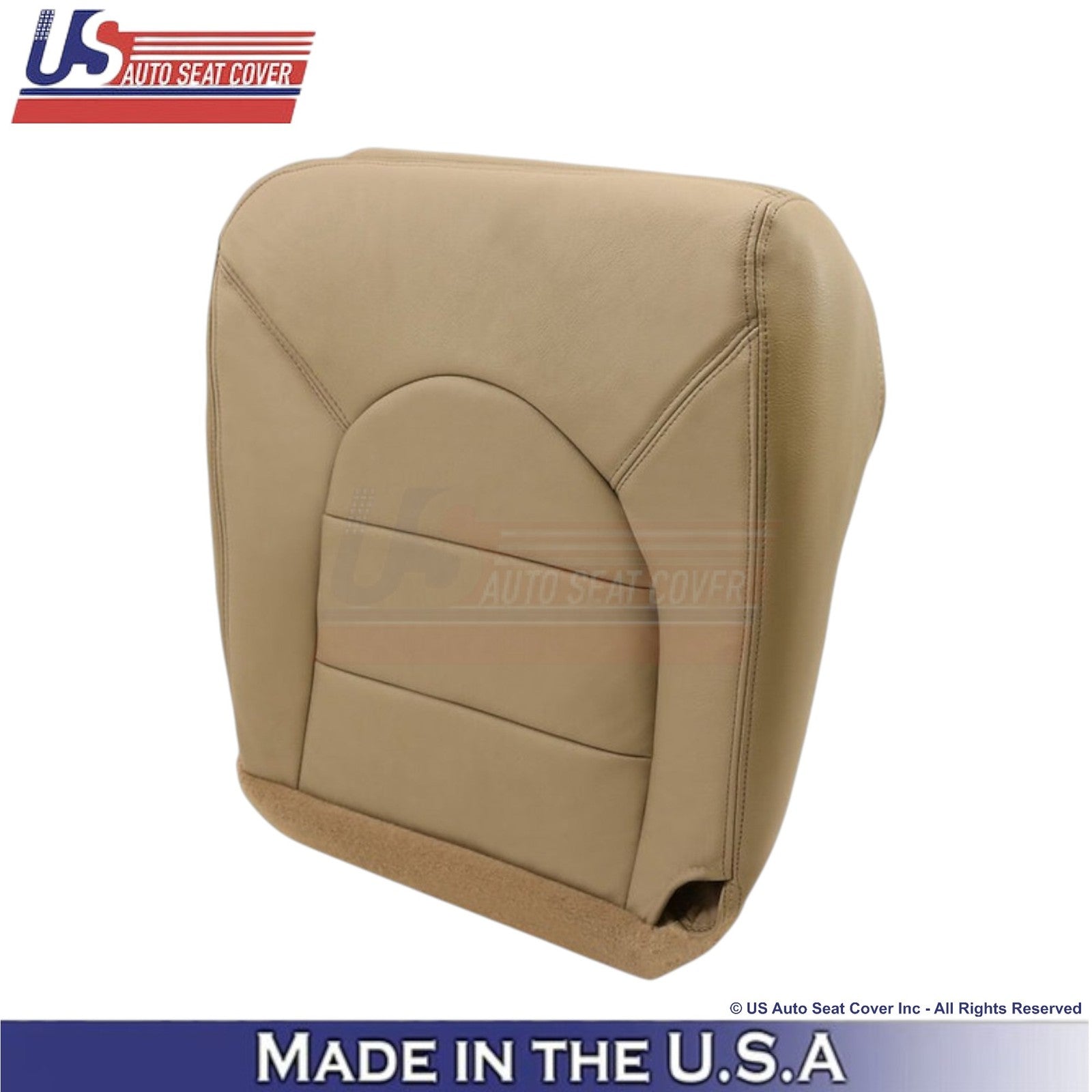 1998-2000 For Ford F250 Lariat Super Duty Leatherette Front Covers Prairie Tan