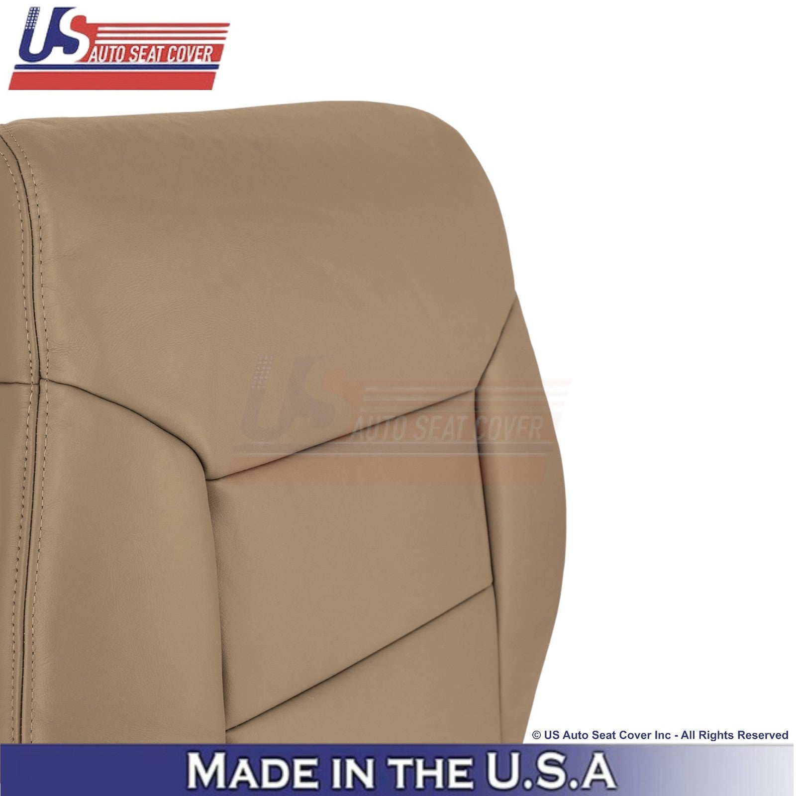 1998-2003 Fits Toyota Sienna Genuine Leather Front Replacement Covers Dark Oak