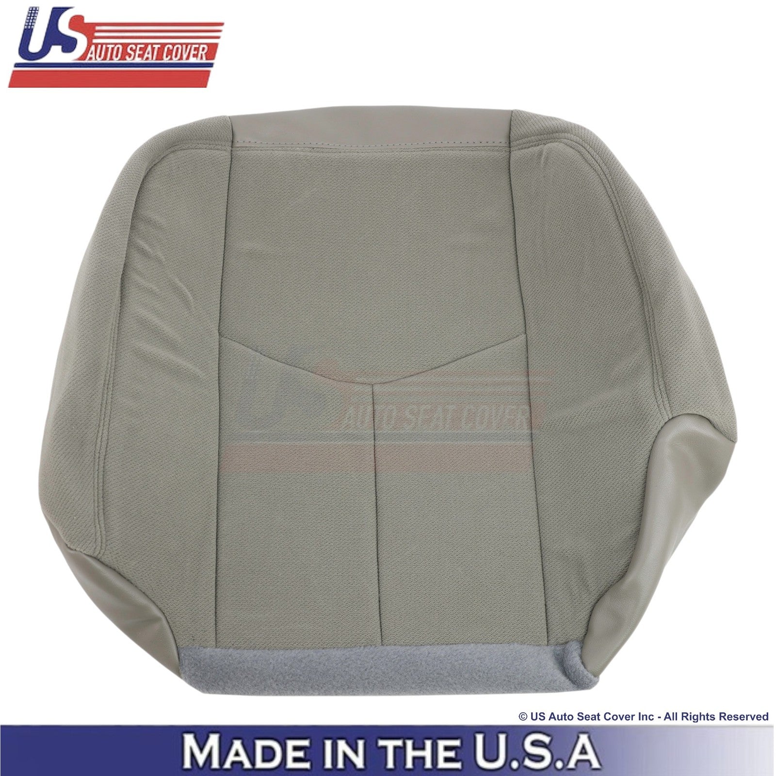 2003-2006 GMC Yukon SLE SLT Cloth Driver Bottom Replacement Seat Cover Gray