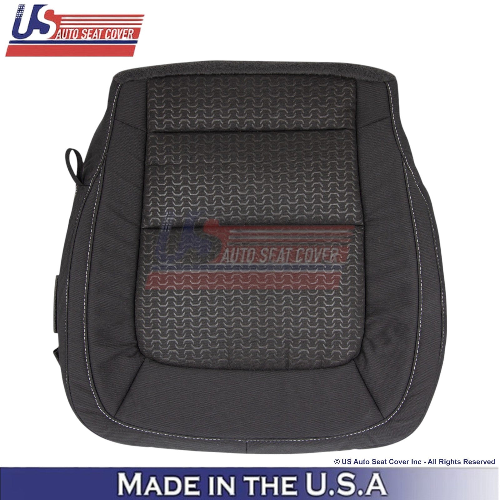2015-2022 Fits GMC Canyon SLE SLT Front Bottom Cloth Seat Covers Jet Black