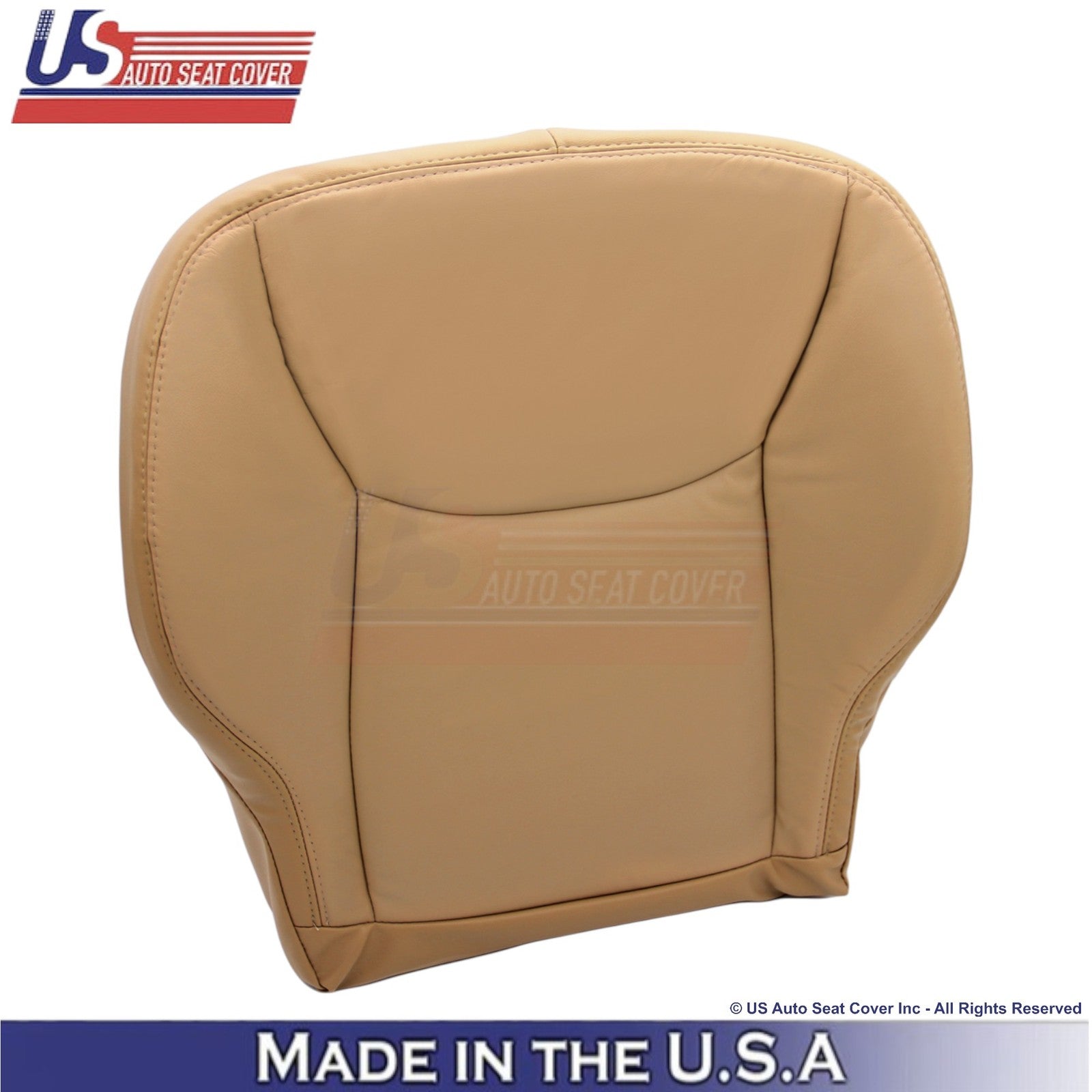 2000-2002 Fits Mercedes-Benz S-Class Genuine Leather Bottom Seat Covers Saffron