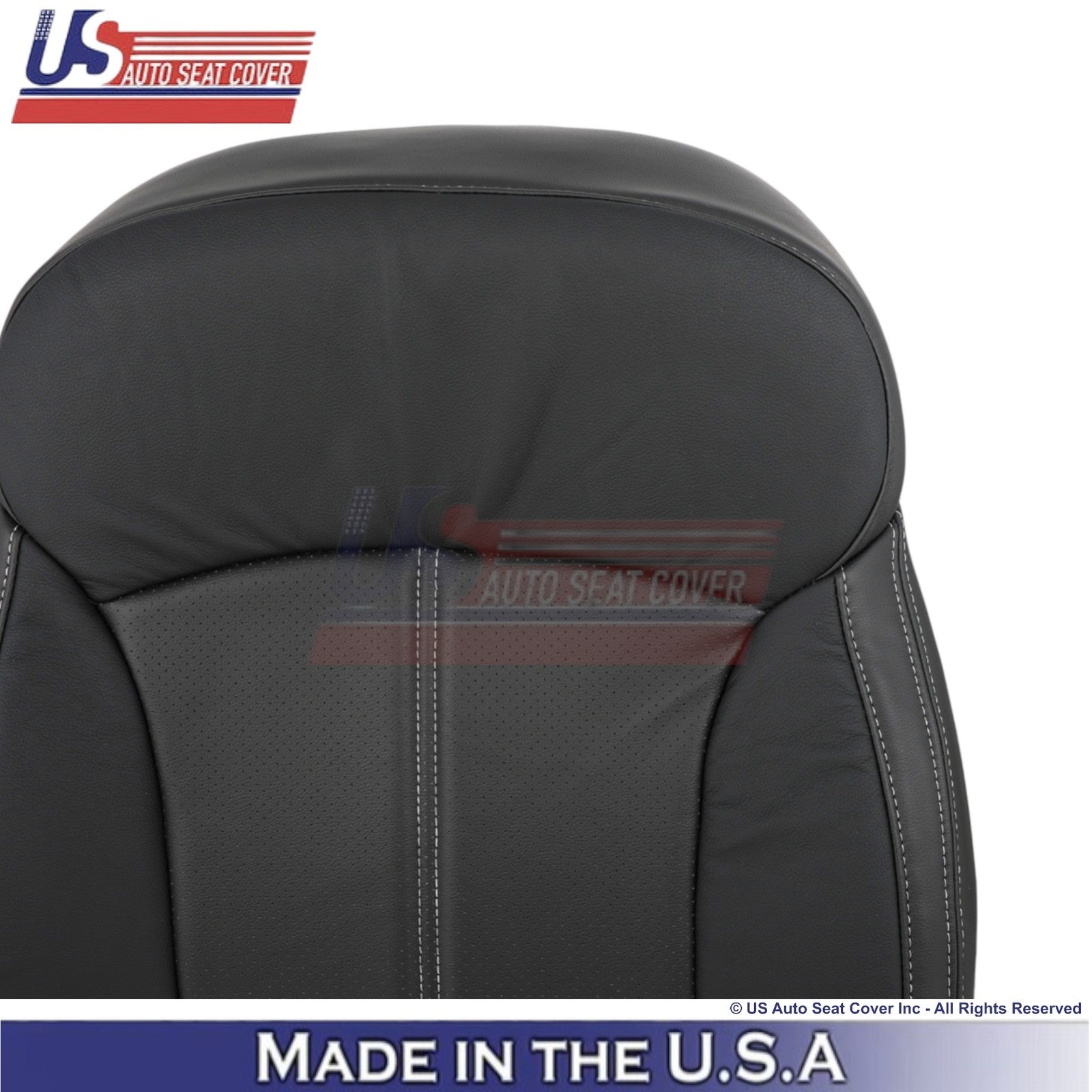 2017-2018 Fits Subaru Forester Touring Leather Top Replacement Seat Covers Black