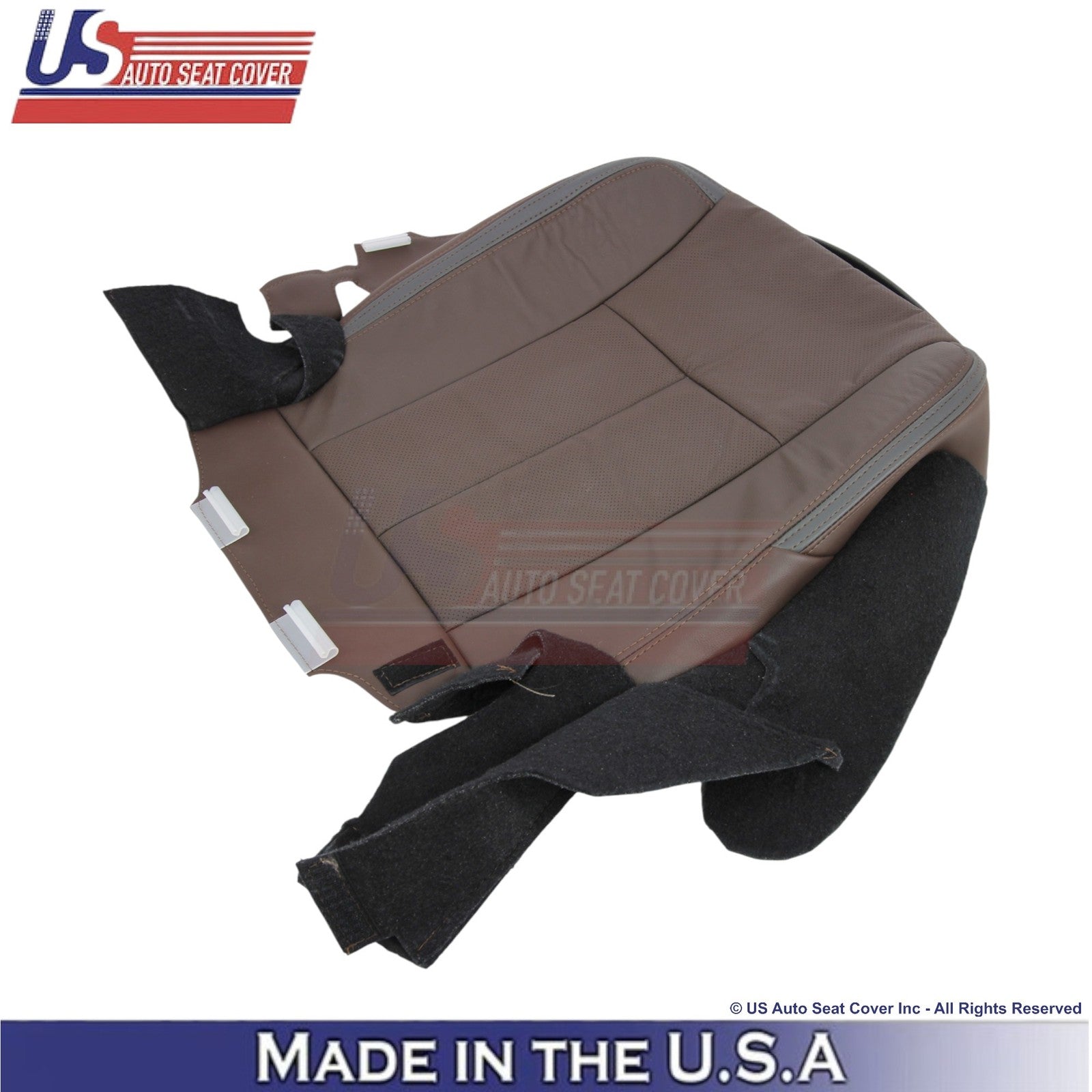 2015-2017 For Ford Expedition Platinum Genuine Leather Driver Bottom Cover Brown