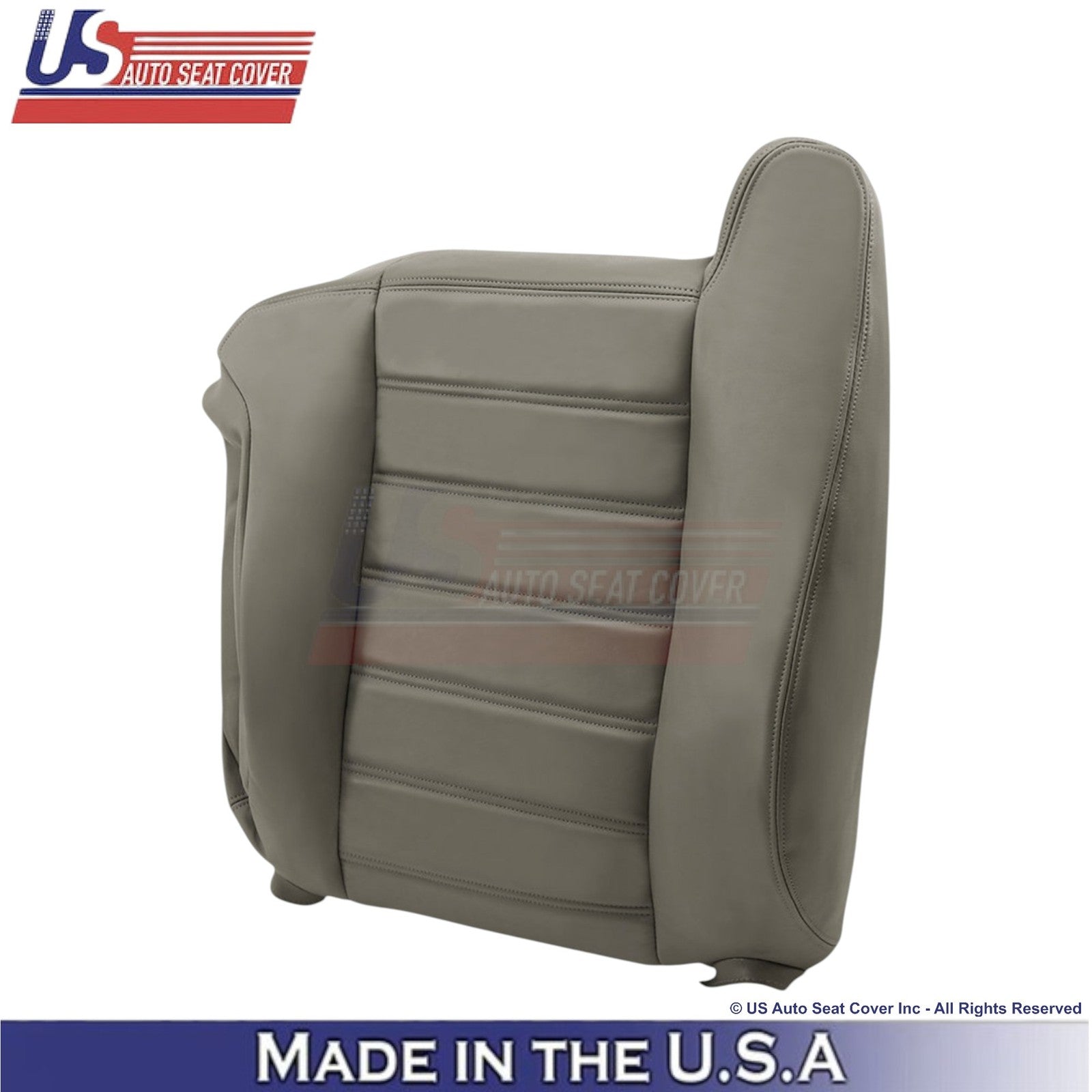 2003-2007 For Hummer H2 Genuine Leather Front Top Replacement Covers Wheat Gray