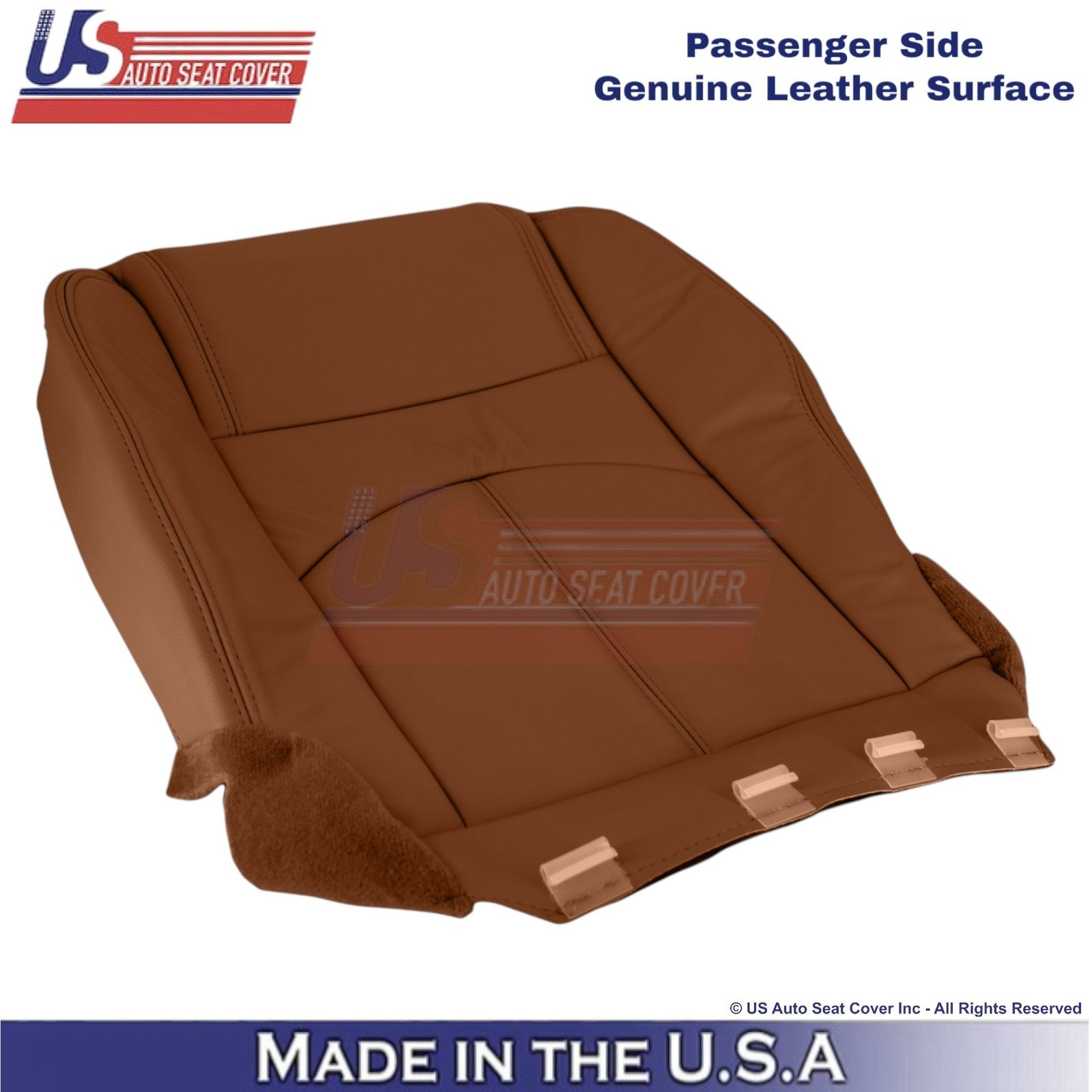 2015-2017 Fits Chevy Traverse Genuine Leather Passenger Bottom Cover Saddle Up