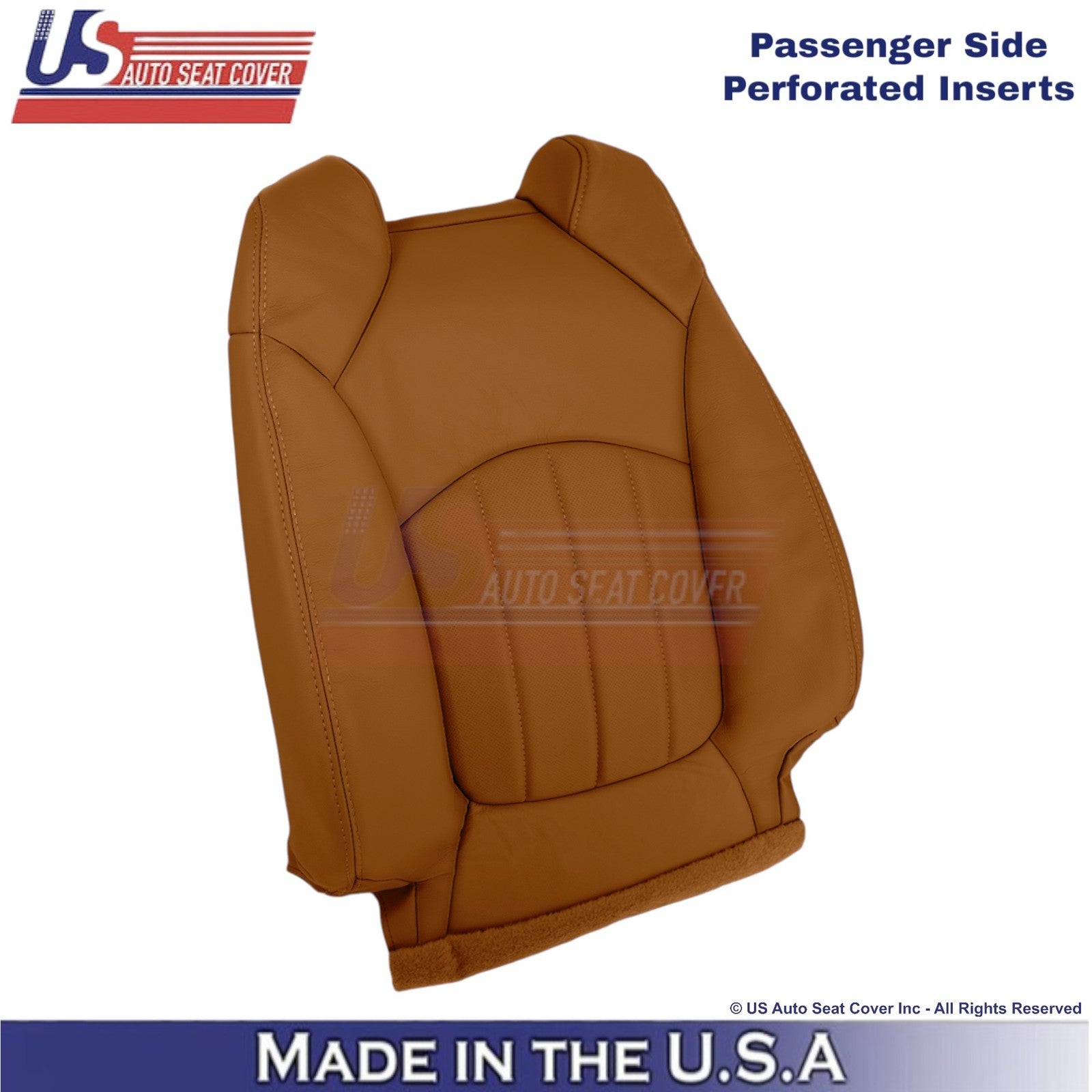 2013-2014 Fits Chevy Traverse Leatherette Perforated Front Seat Covers Mojave