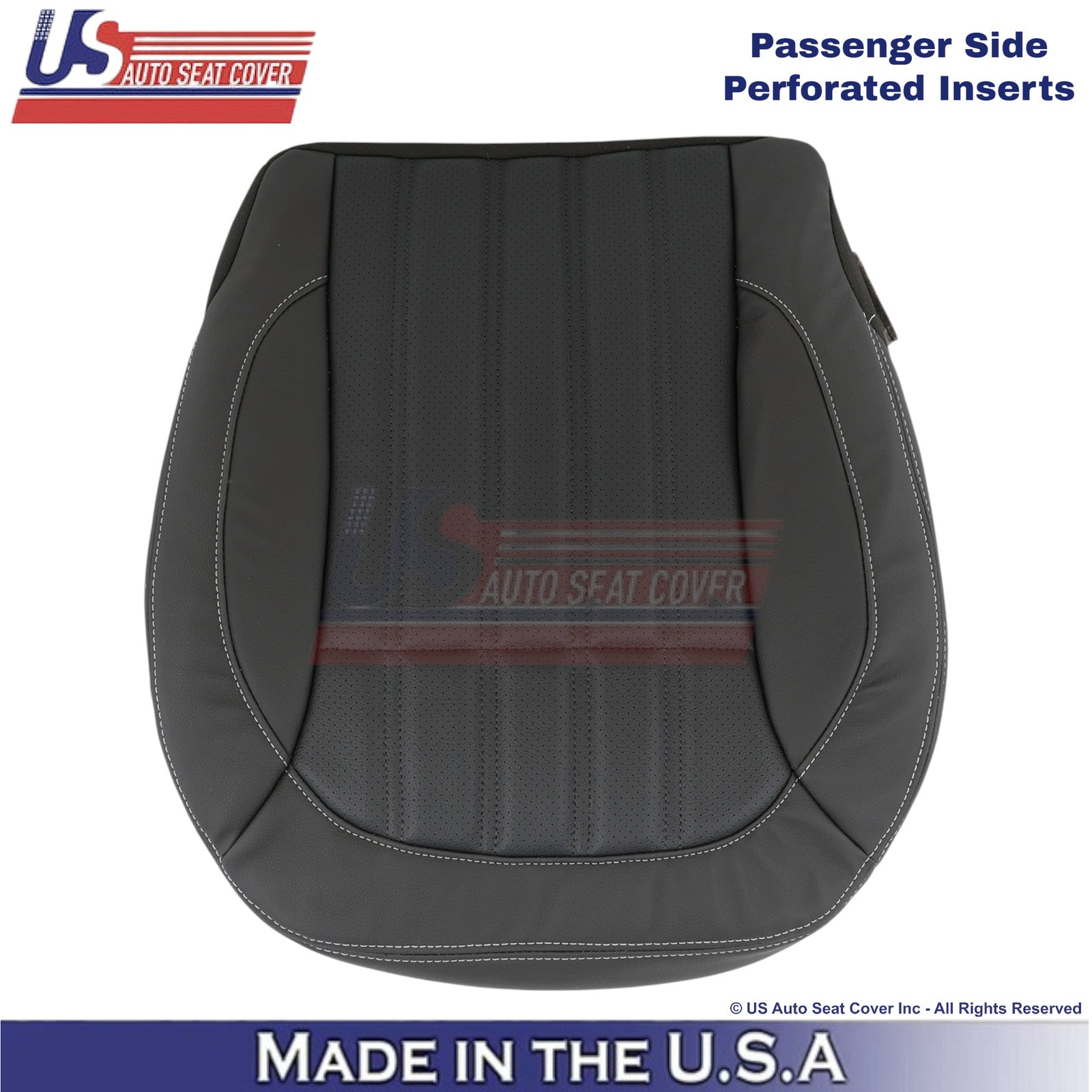 2017-2019 For Mercedes Benz GLS-Class Leatherette Passenger Bottom Cover Black