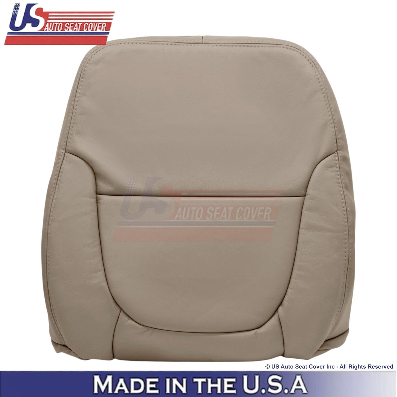 2001-2004 Fits Toyota Tundra Front Passenger Genuine Leather Seat Covers Oak