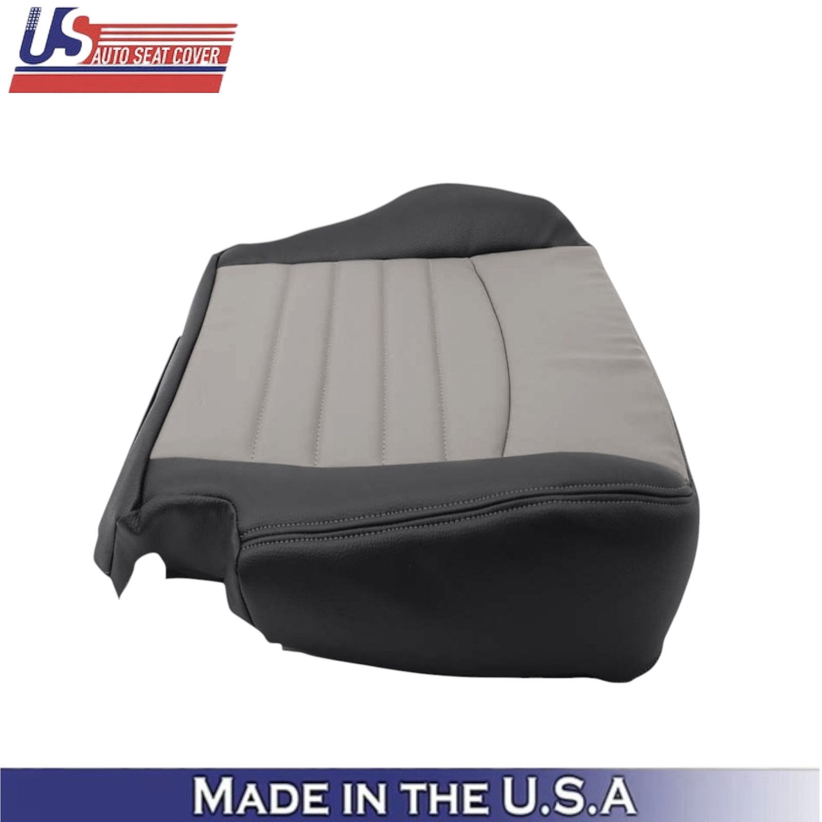 2009-2012 For Dodge Ram 1500 ST Leatherette Passenger Bottom Cover 2-Tone Gray