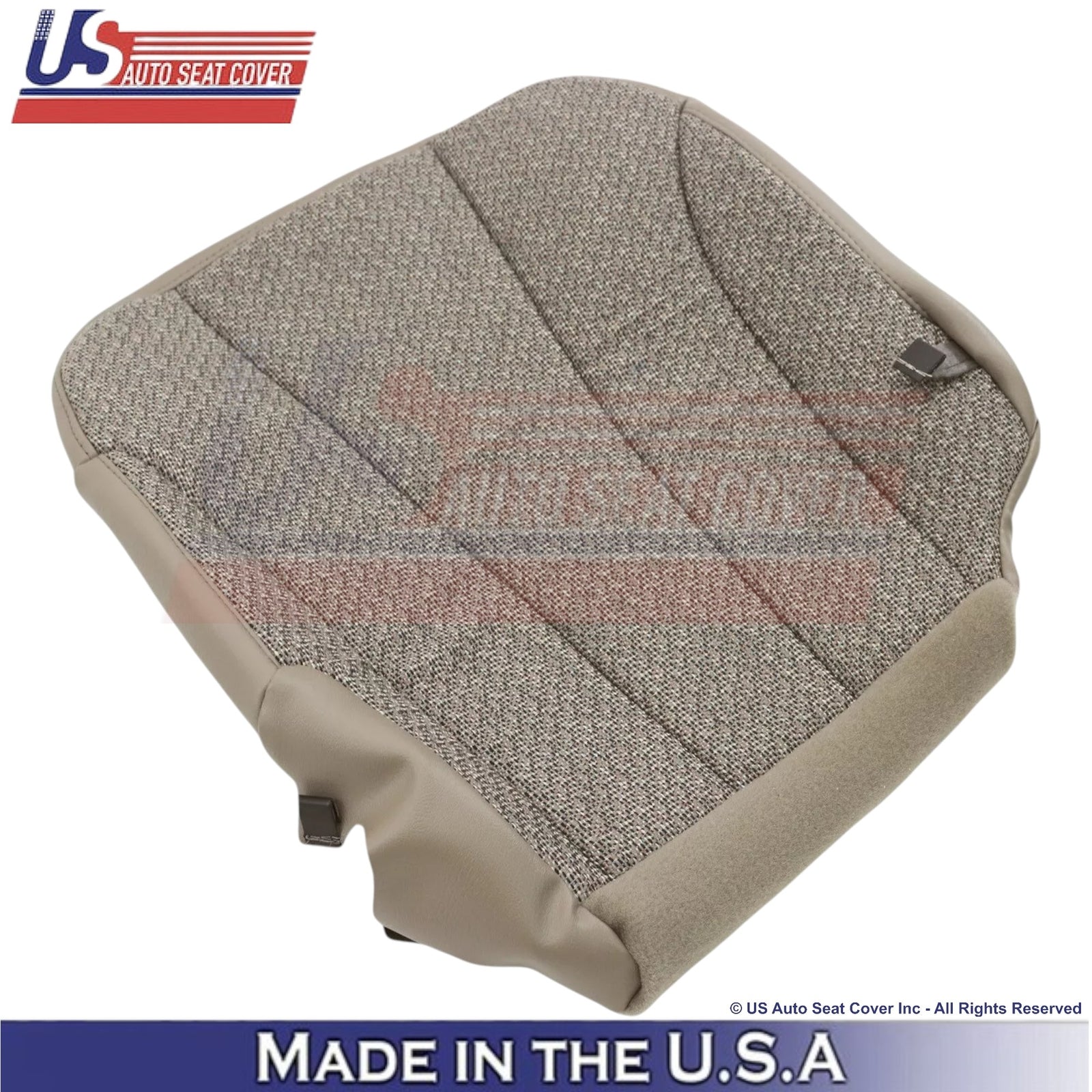 1999-2002 For Chevy Silverado 1500 2500 Cloth Passenger Bottom Seat Cover Tan