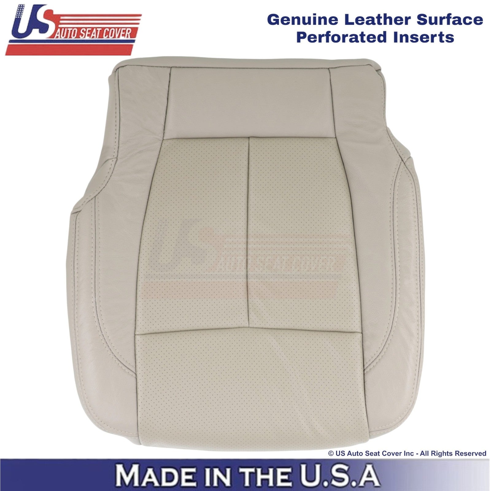 2018-2021 For Ford Expedition XLT Leather Perf Front Driver Bottom Cover Gray