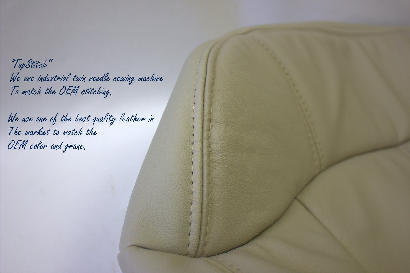 2000 2001 2002 Tahoe Suburban Silverado Driver Bottom Seat cover & Cushion Tan