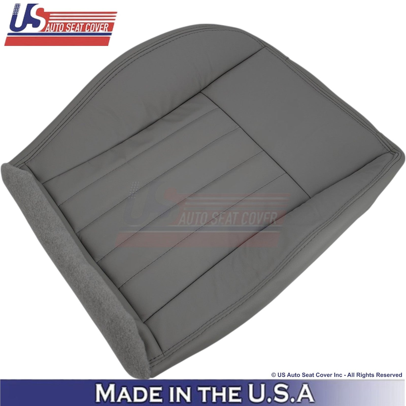 2005-2007 Fits Jeep Liberty Limited Bottom Genuine Leather Seat Covers Lt. Slate