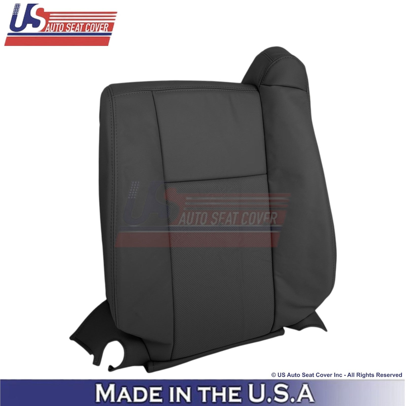 2003-2007 Fits Cadillac CTS Leather Front OEM Replacement Seat Covers Black