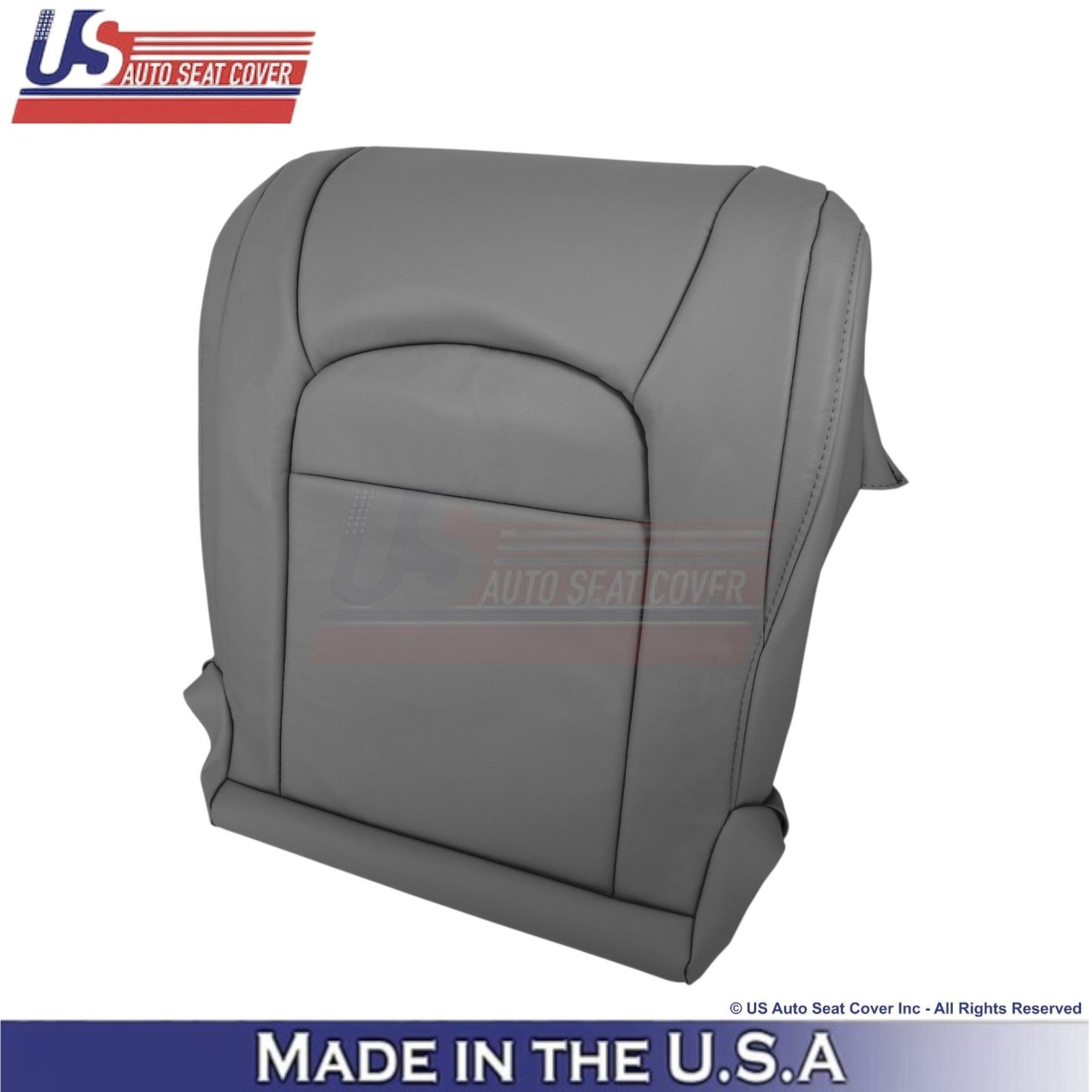 2008-2021 For Toyota Land Cruiser Leatherette Front Bottom Seat Covers Dark Gray