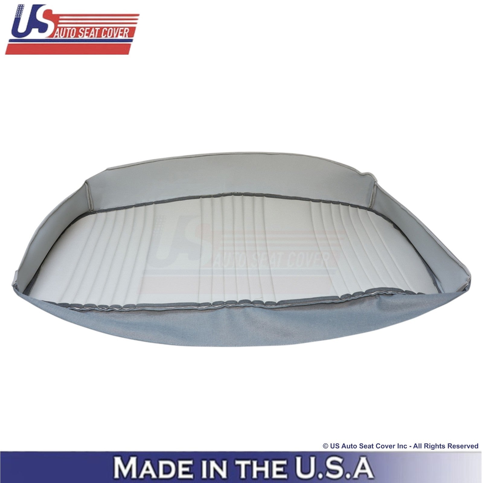 1987-1997 Fits Ford F150 Leatherette Bench Bottom Replacement Seat Cover Gray